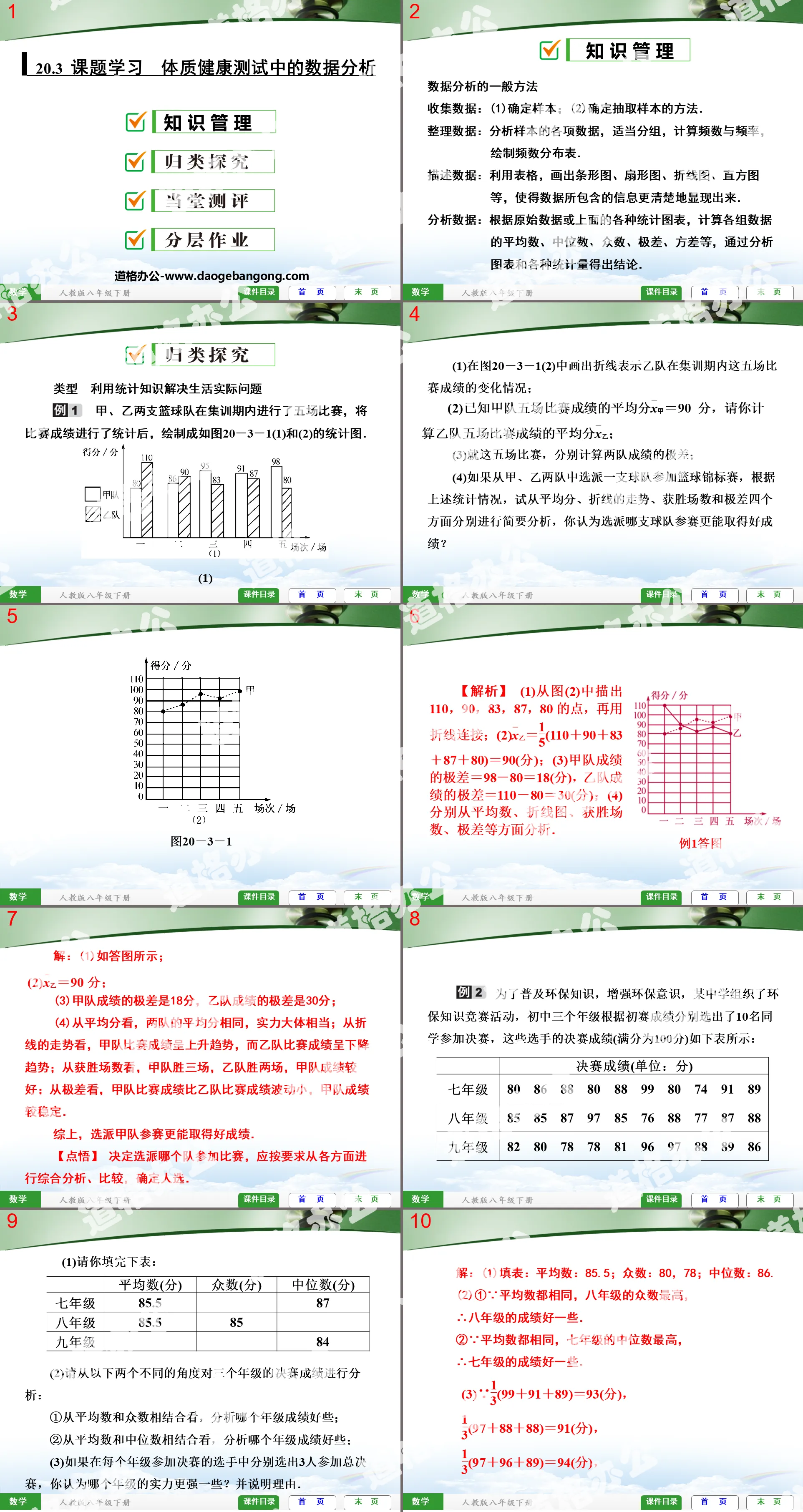 《体质健康测试中的数据分析》数据的分析PPT课件3
