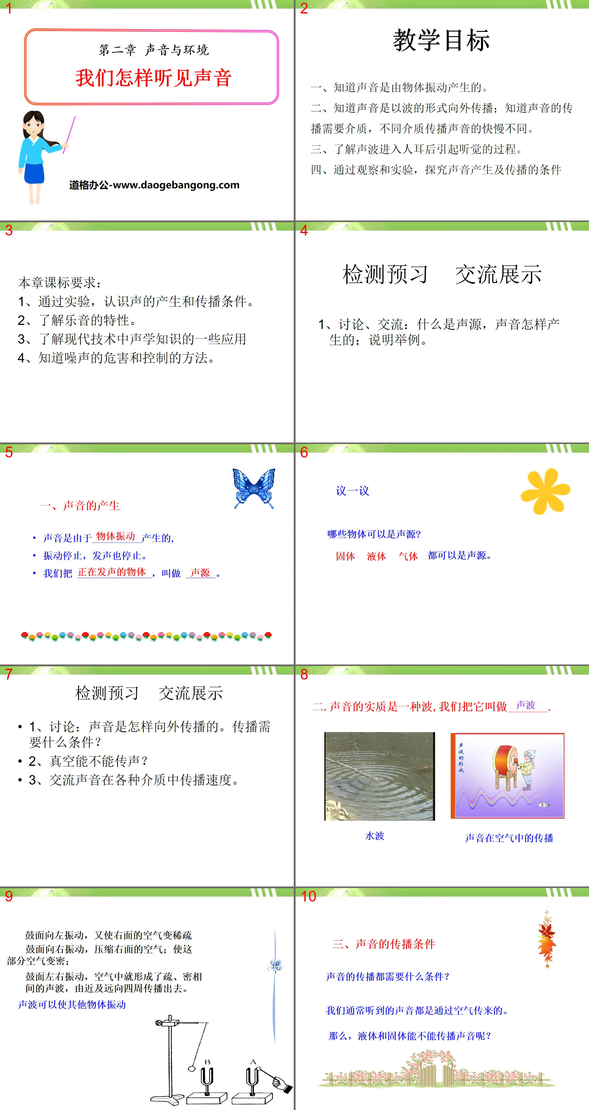 《我们怎样听见声音》声音与环境PPT课件
