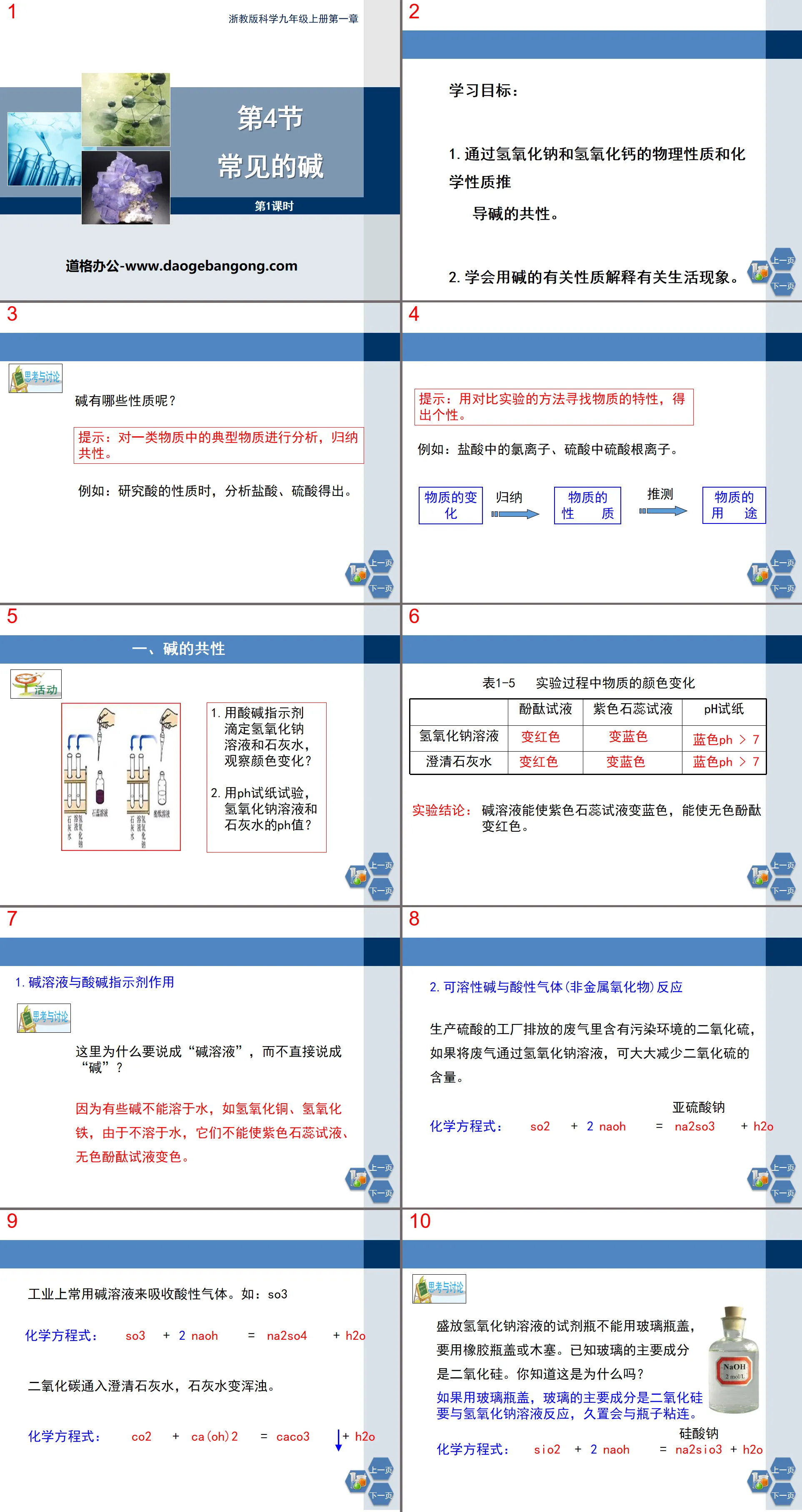 《常見的鹼》PPT(第一課時)