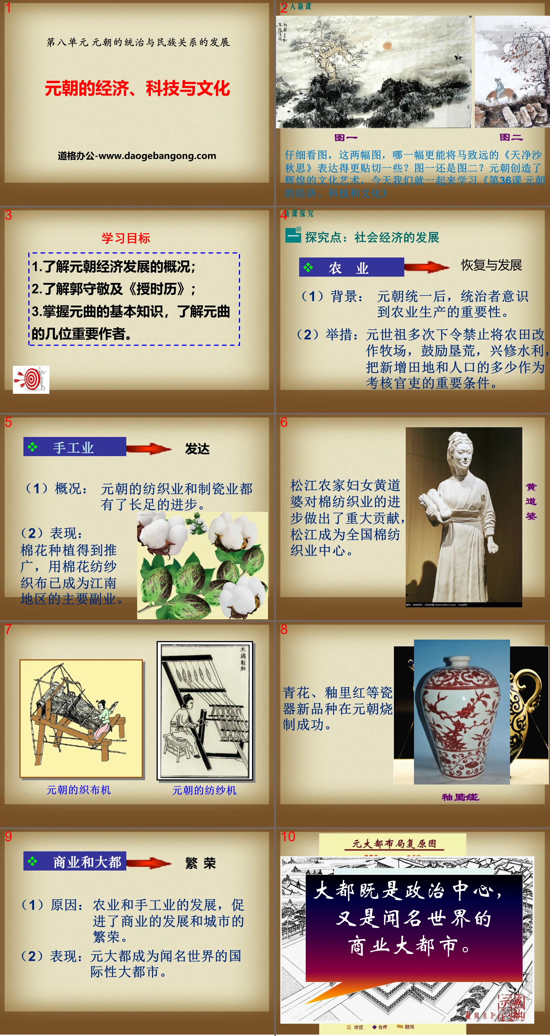 "Economy, Technology and Culture of the Yuan Dynasty" PPT courseware 2 on the development of governance and ethnic relations in the Yuan Dynasty