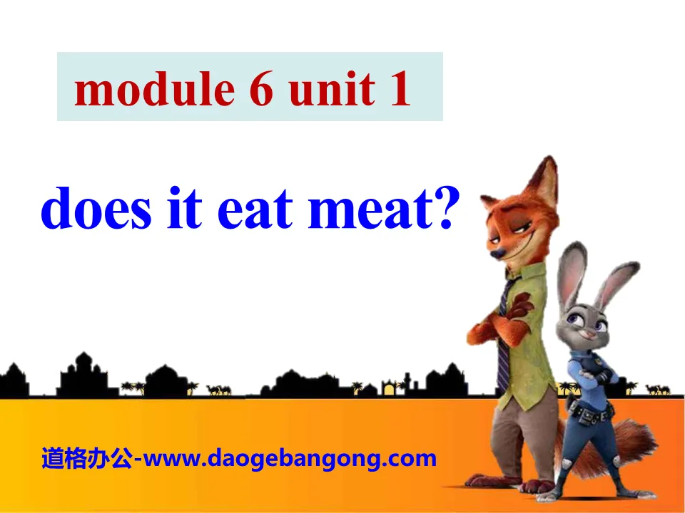 « Est-ce qu'il mange de la viande ? » PPT de la version 4