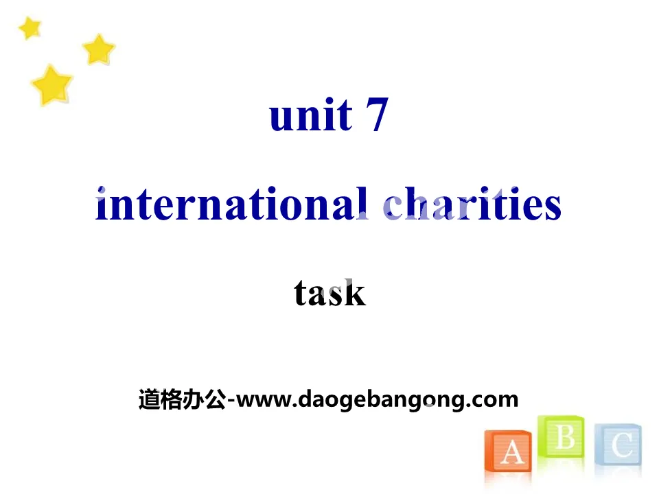 《Intemational charities》TaskPPT
