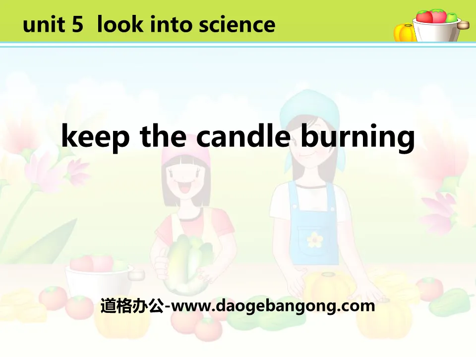 《Keep the Candle Burning》Look into Science! PPT课件下载
