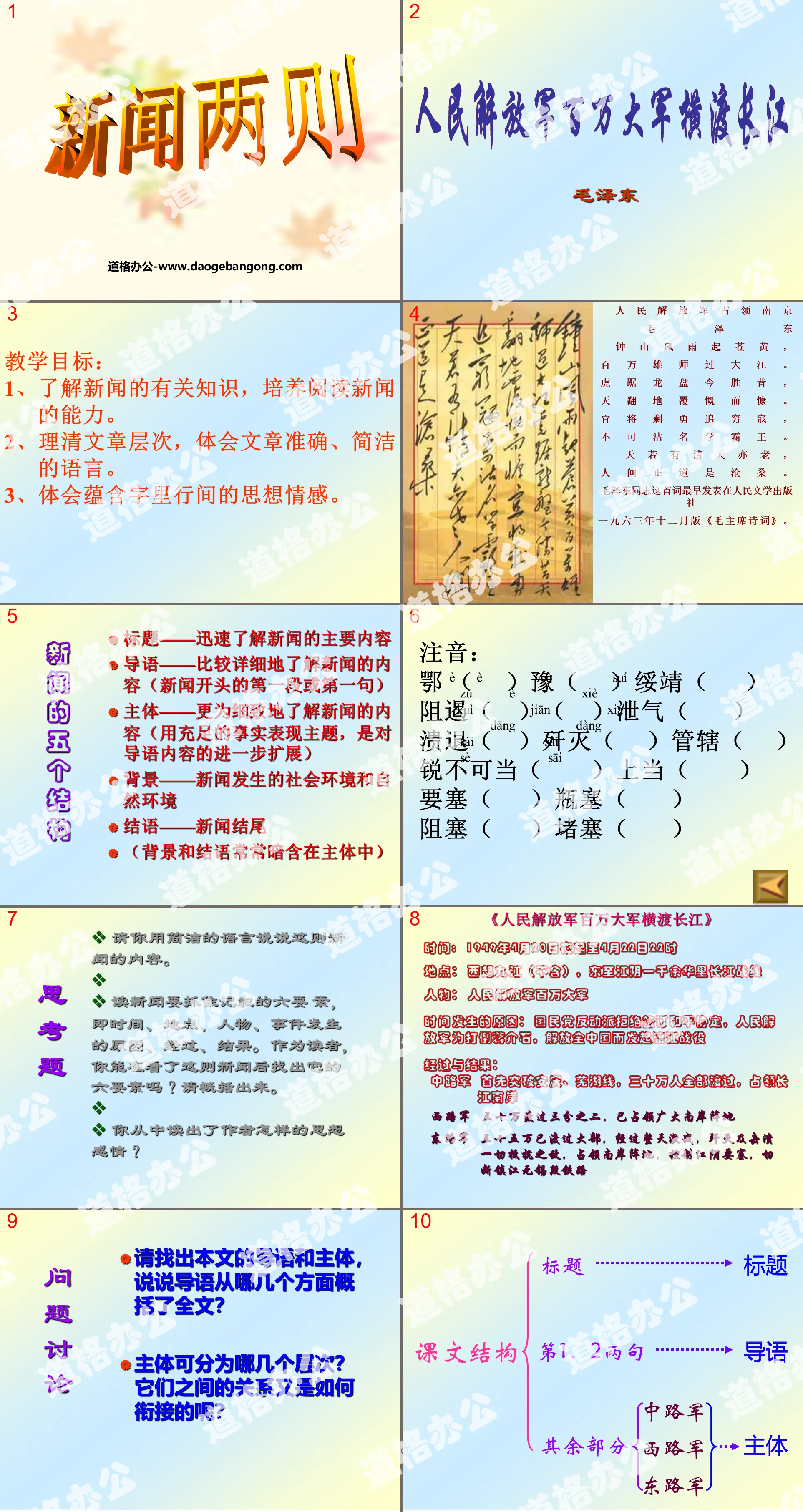 《新闻两则》PPT课件5
