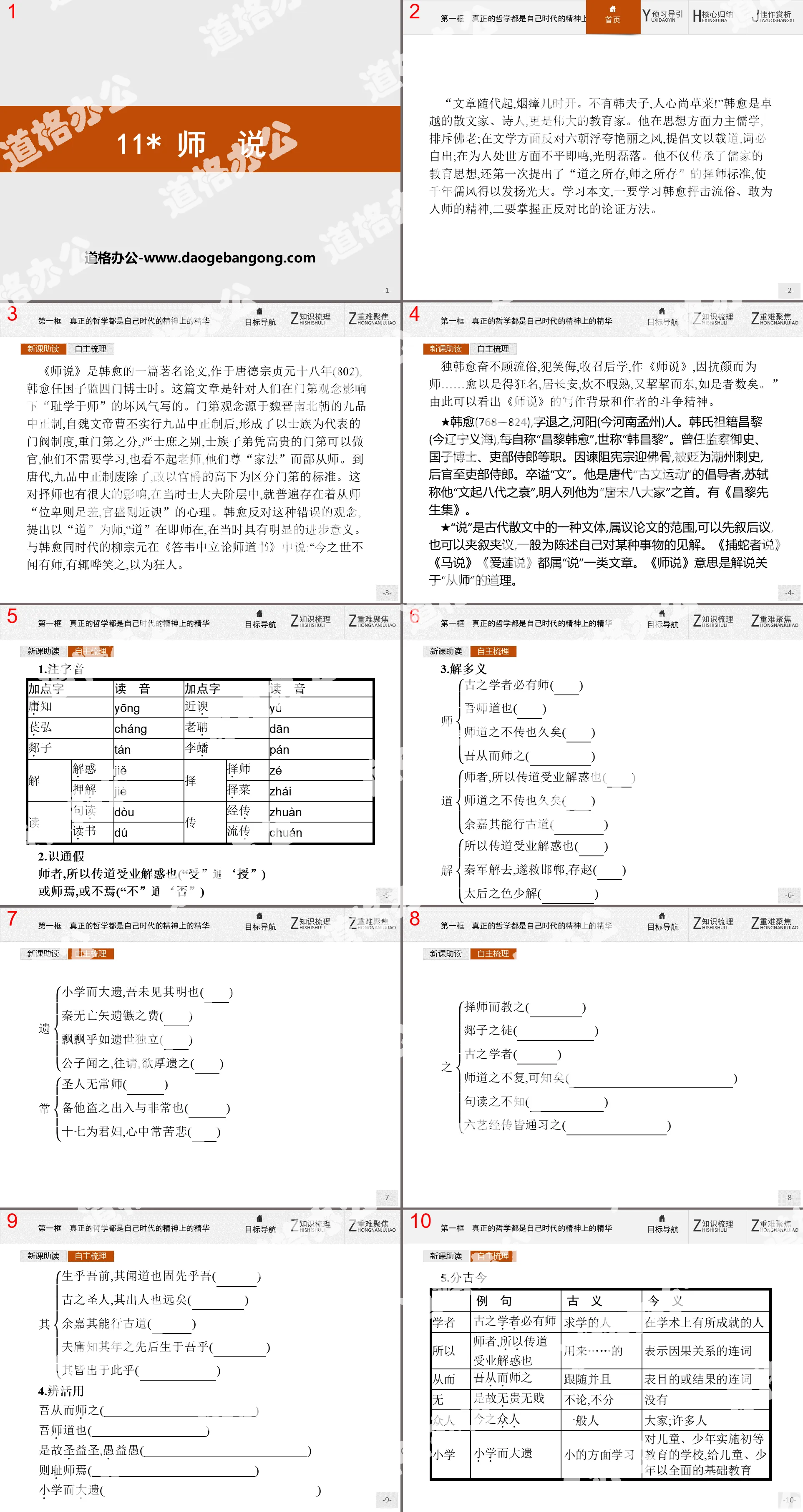 "Teacher's Talk" PPT courseware