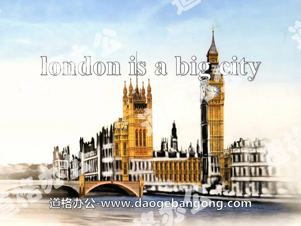 "London is a big city" PPT courseware 4