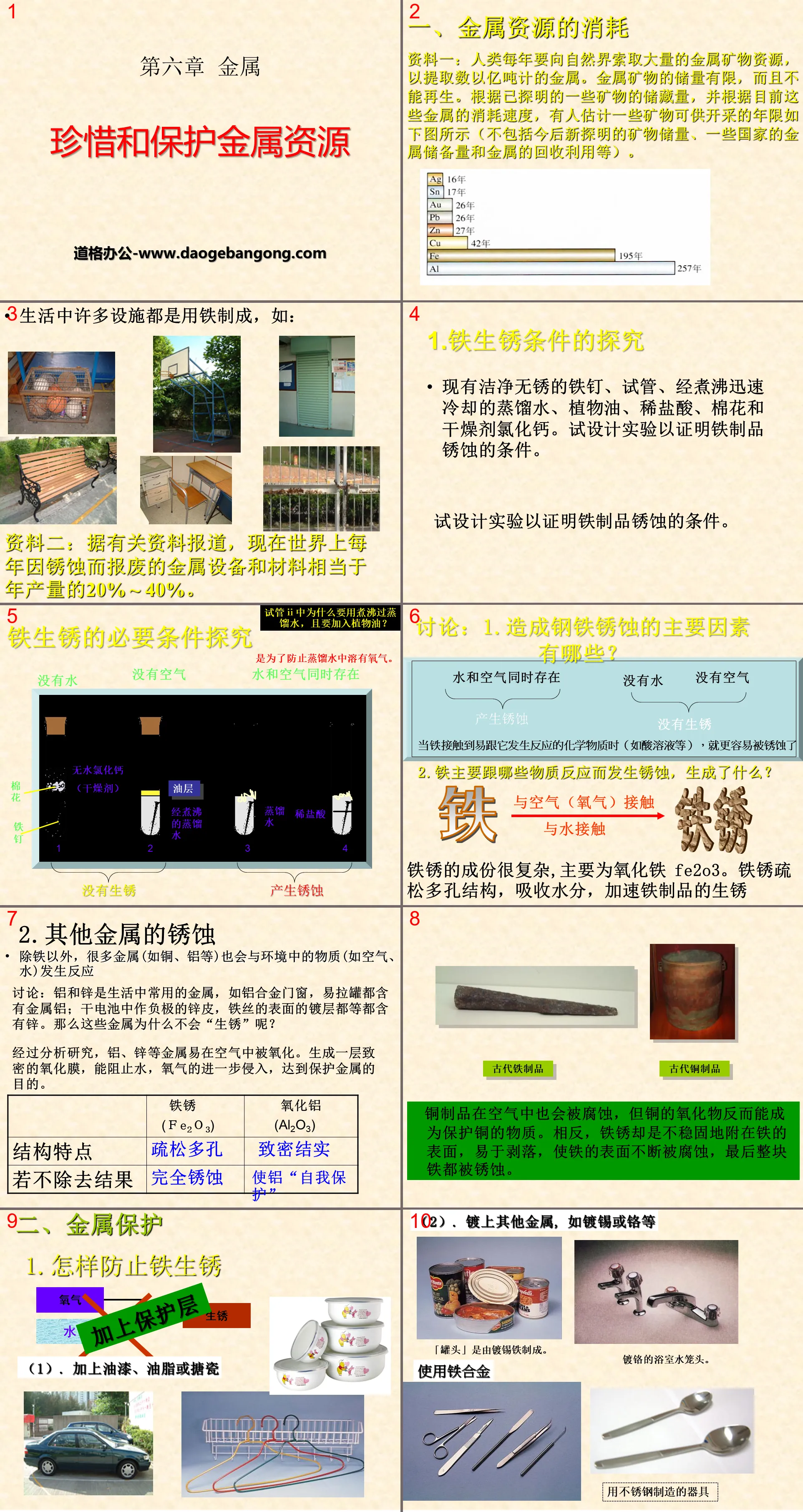 《珍惜與保護金屬資源》金屬PPT課件4