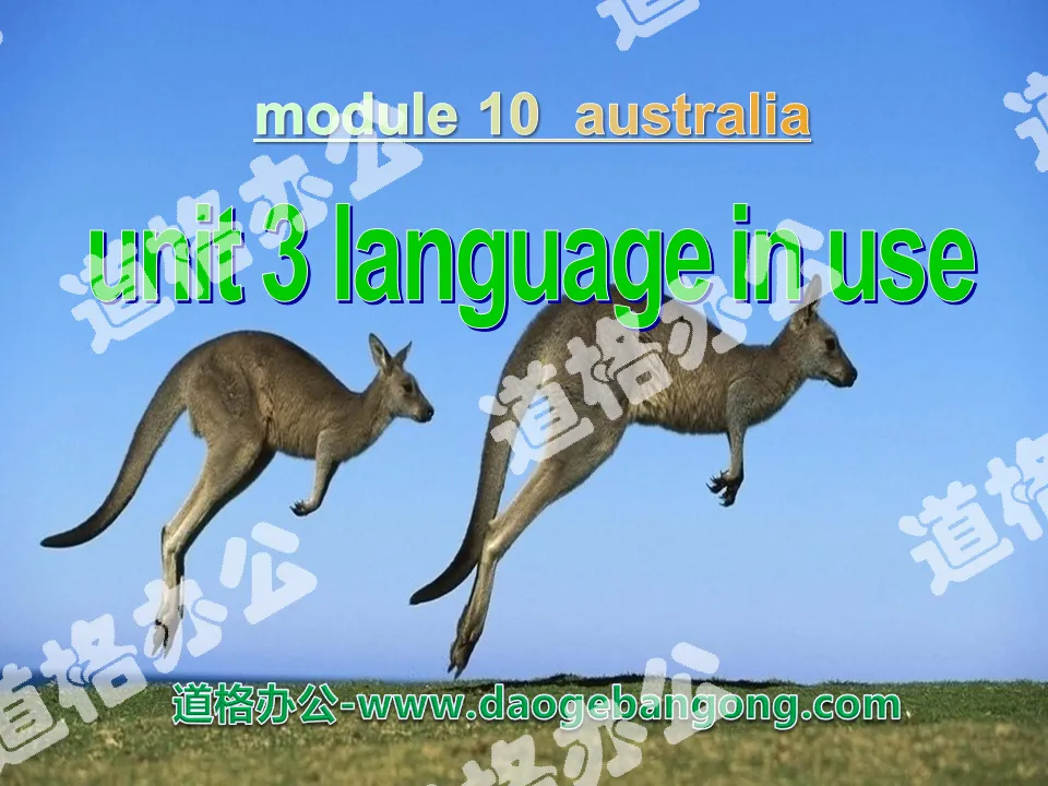 《Language in use》Australia PPT課件2