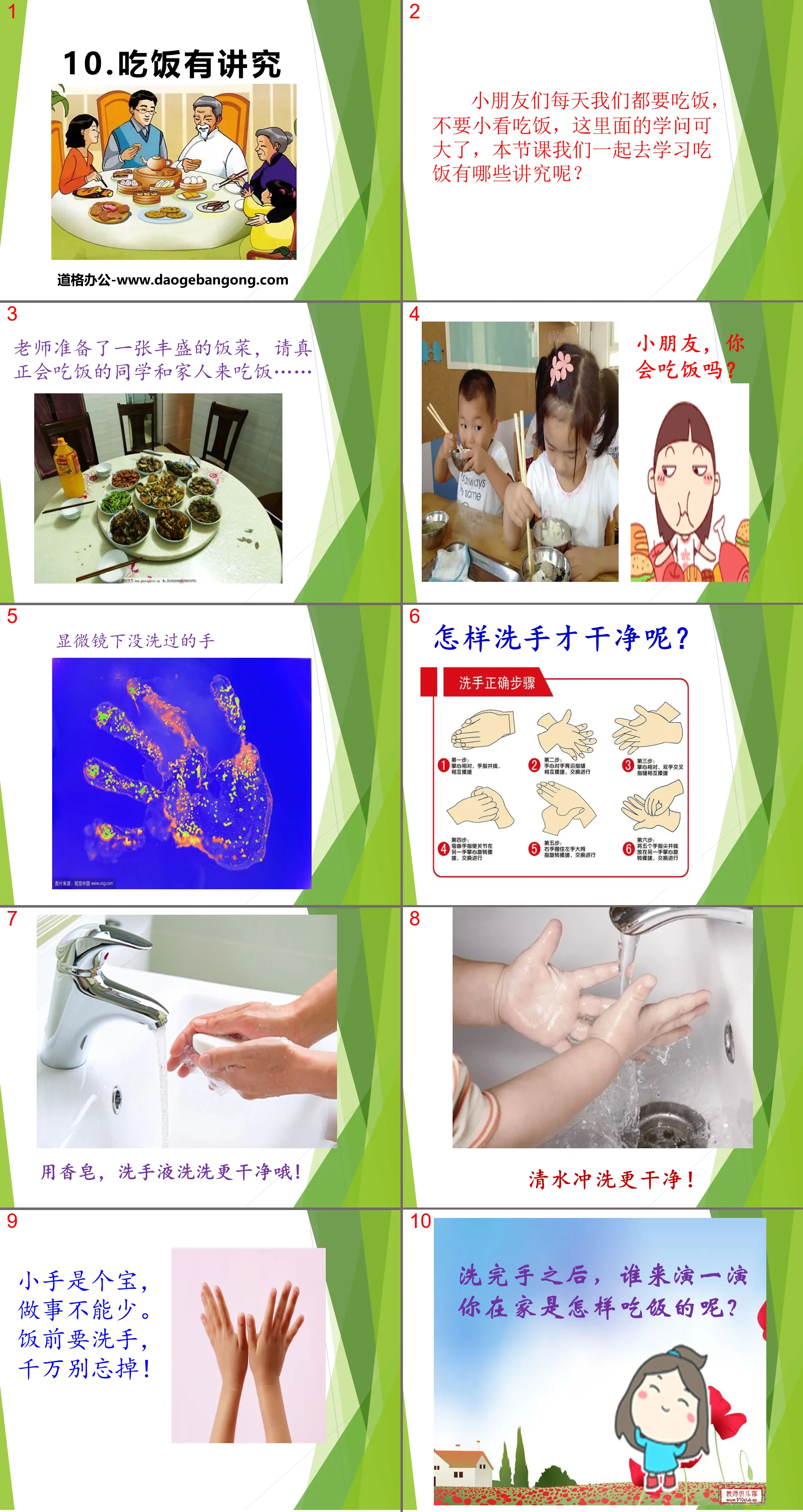 "Be careful about eating" PPT courseware