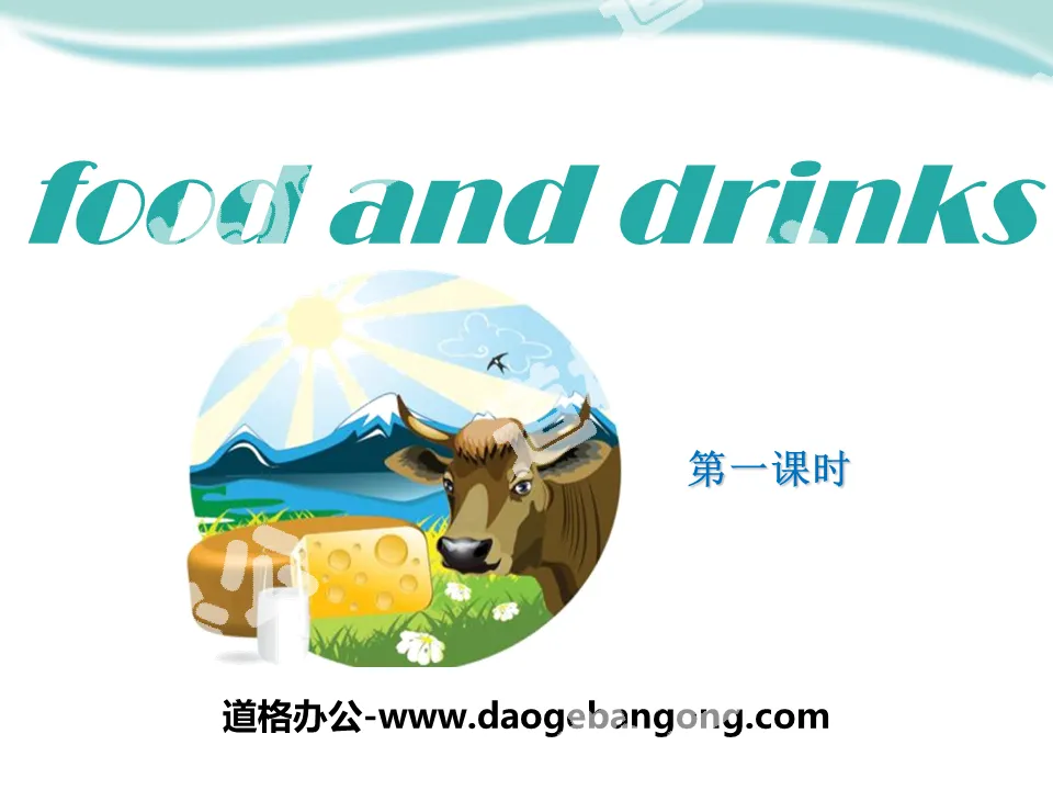 "Food and drinks" PPT
