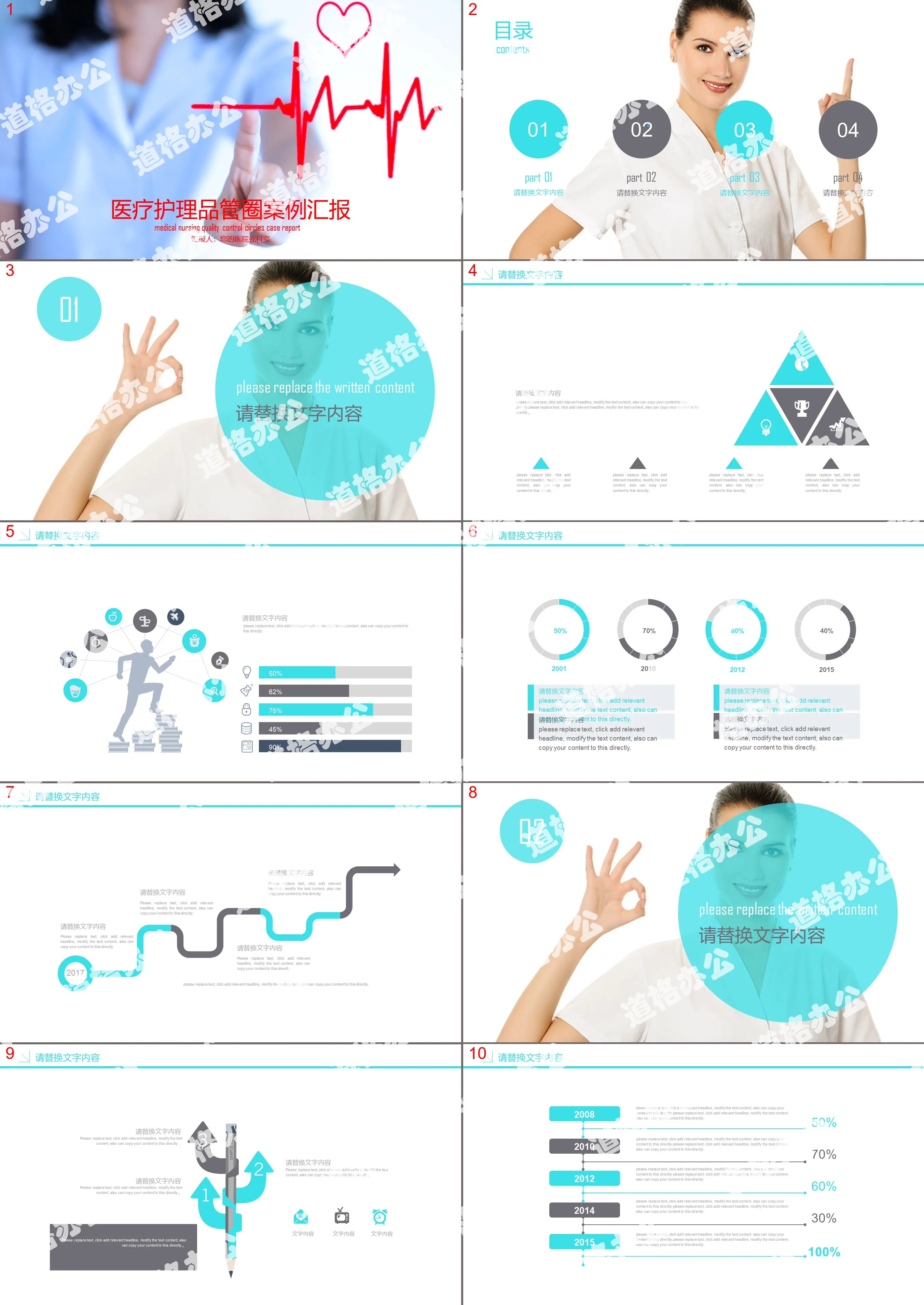 Cardiovascular disease prevention and treatment PPT template