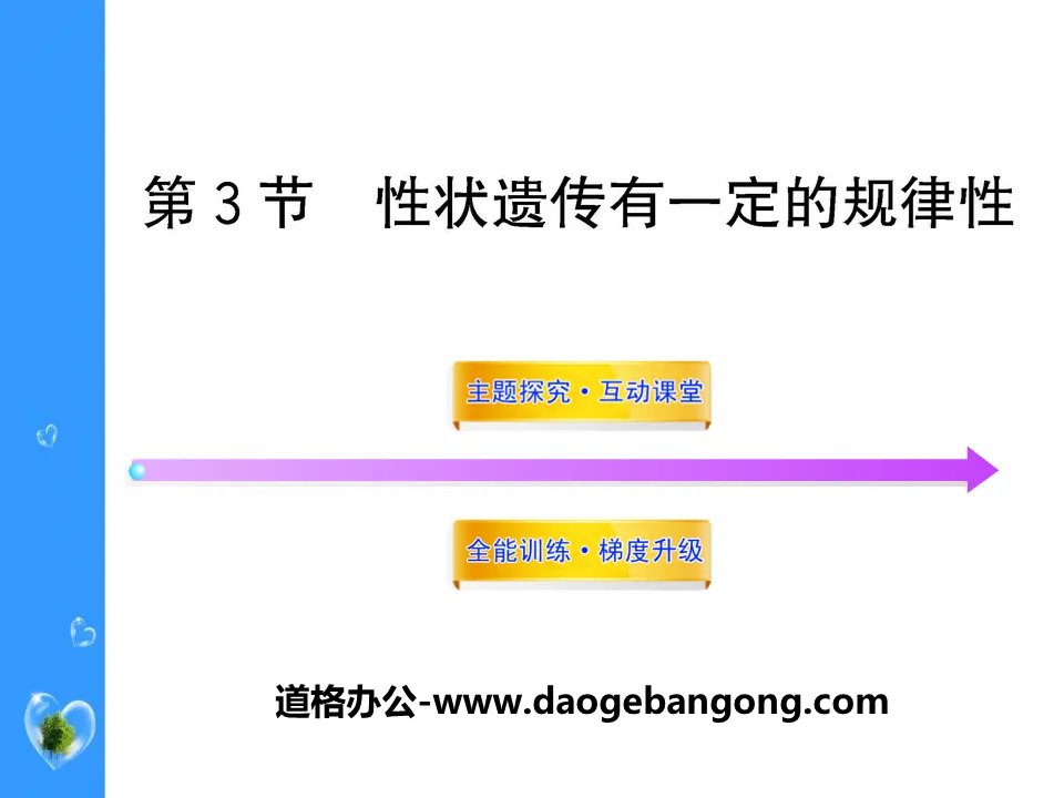 《性狀遺傳有一定的規律性》PPT