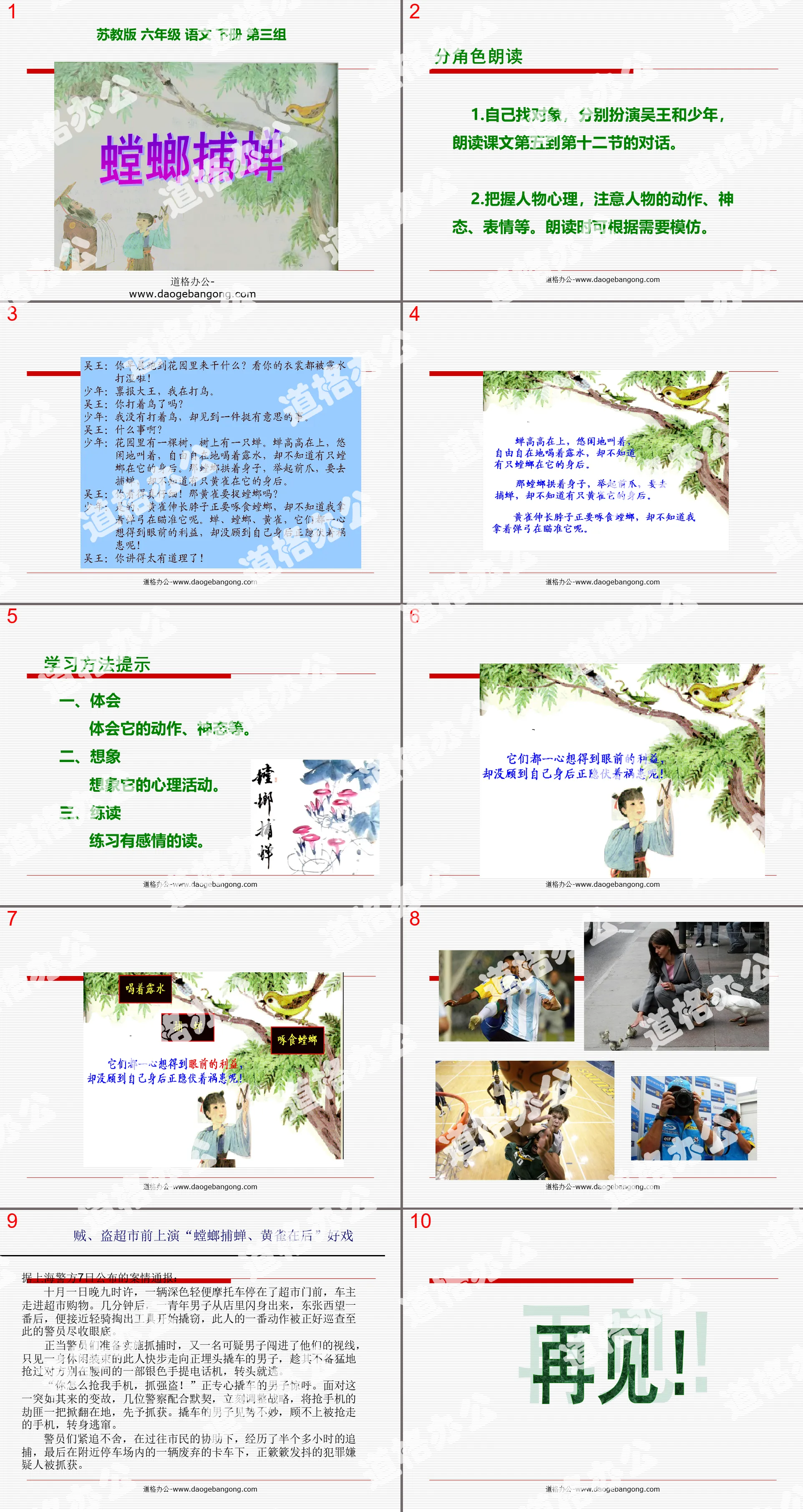 《螳螂捕蝉》PPT课件3
