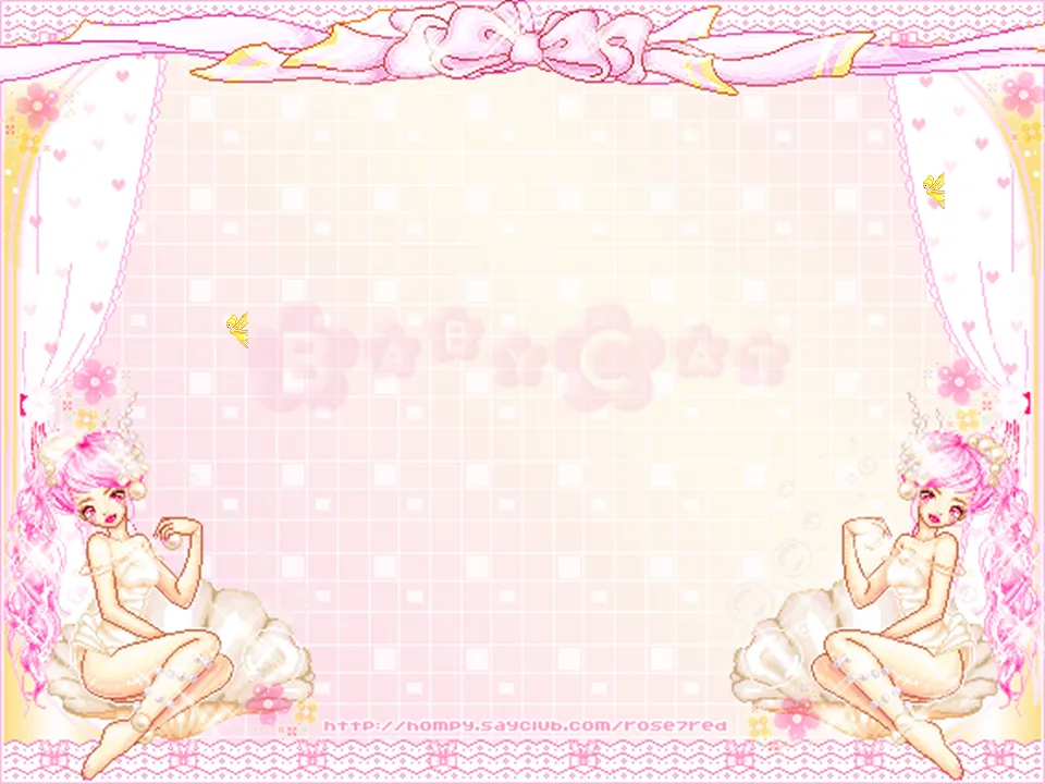 Cartoon beautiful girl background PPT template