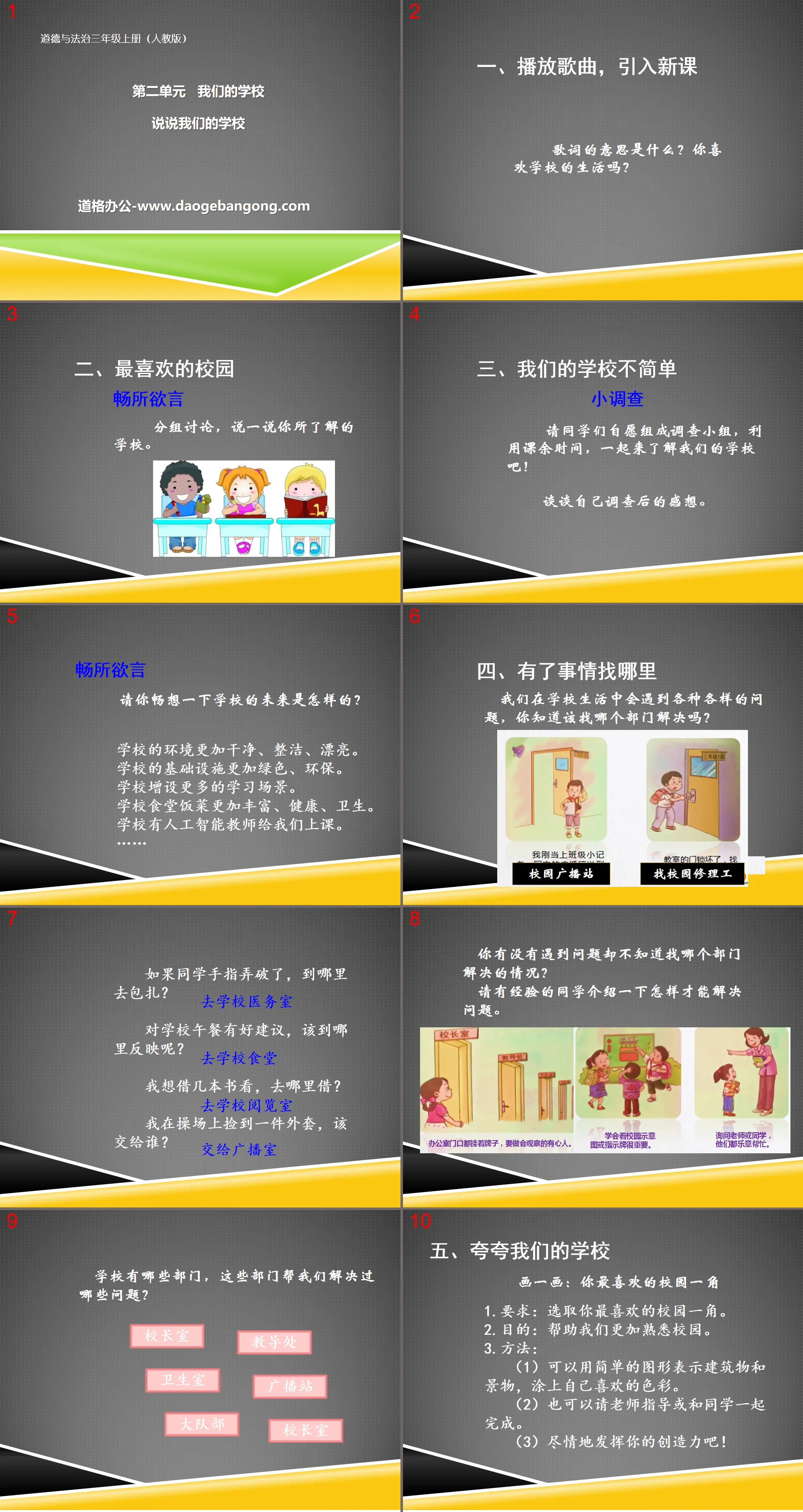 《说说我们的学校》我们的学校PPT课件
