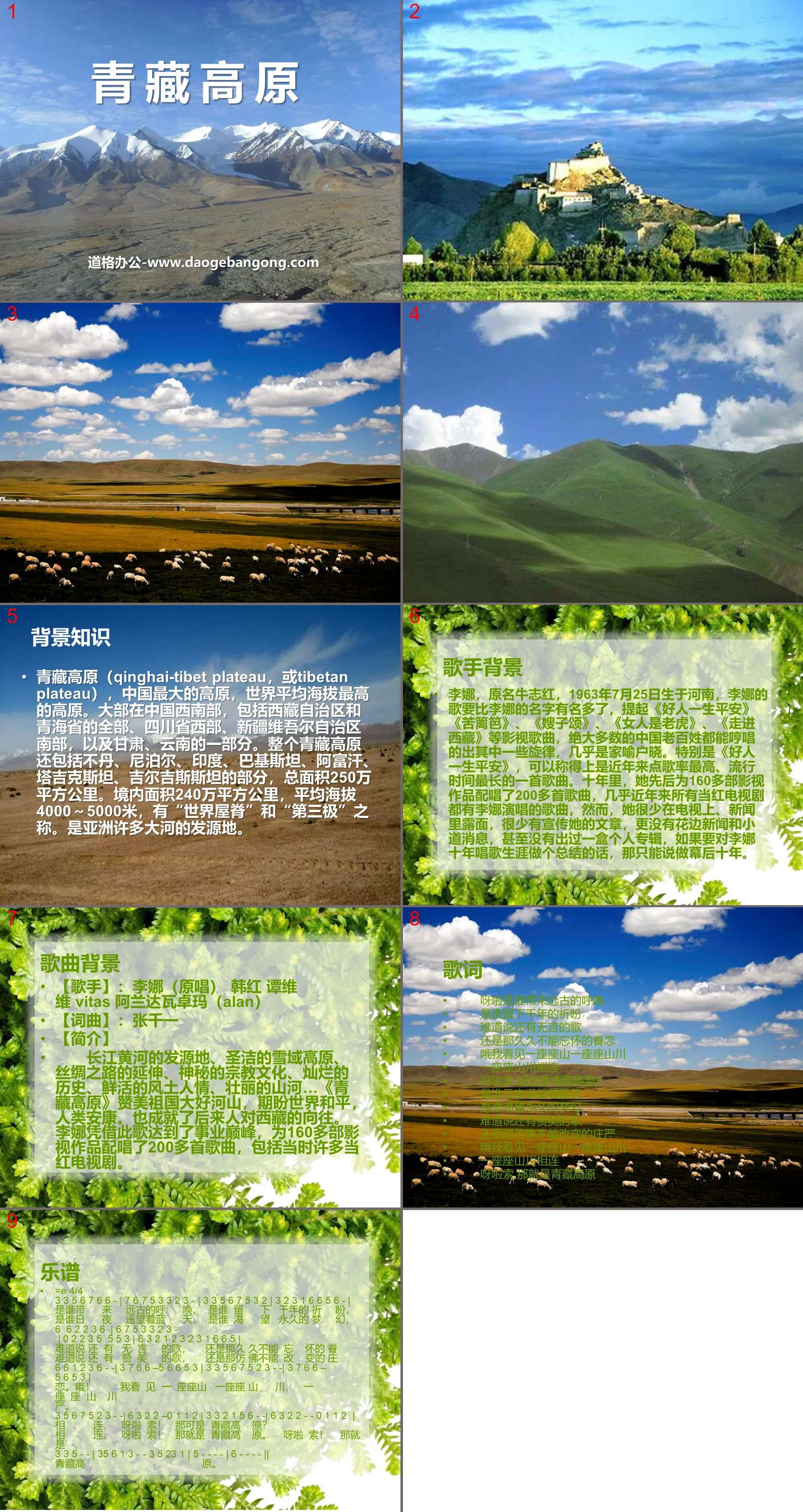 "Qinghai-Tibet Plateau" PPT courseware 3