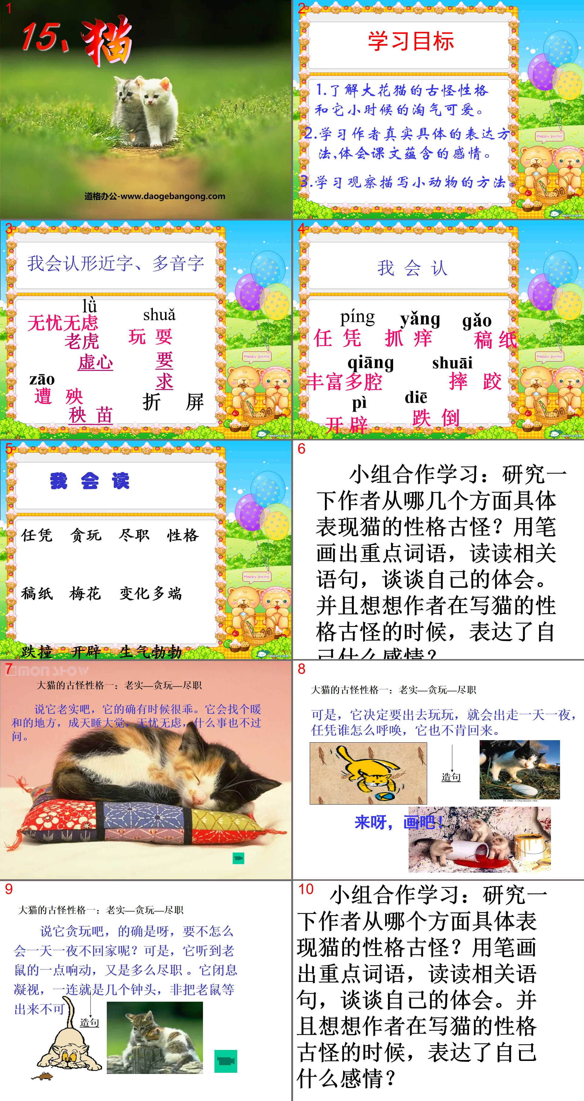 《猫》PPT课件4
