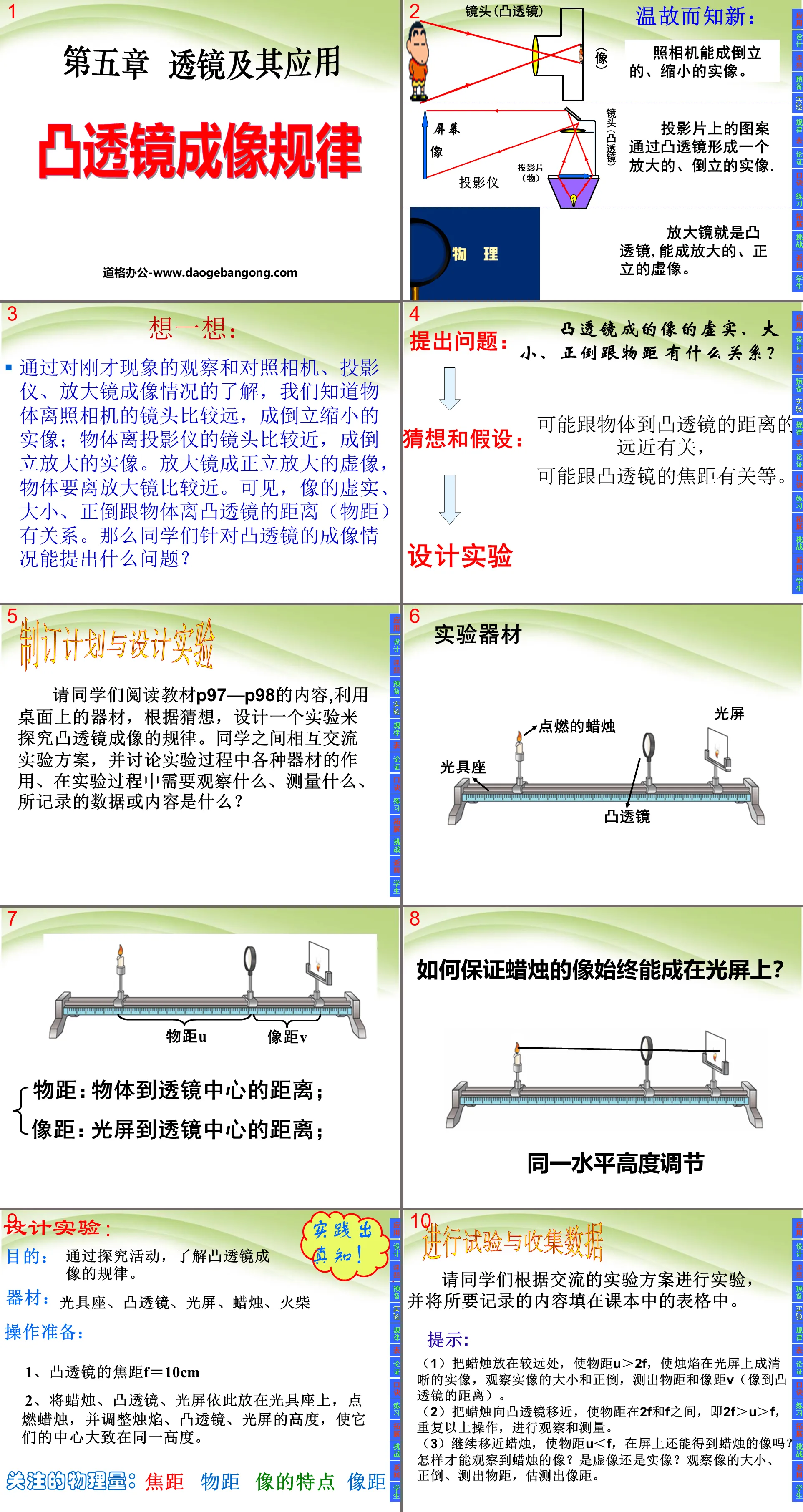 《凸透镜成像的规律》透镜及其应用PPT课件3
