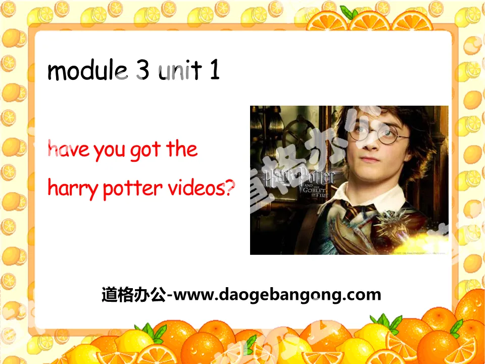 《Have you got the Harry Potter videos?》PPT课件2
