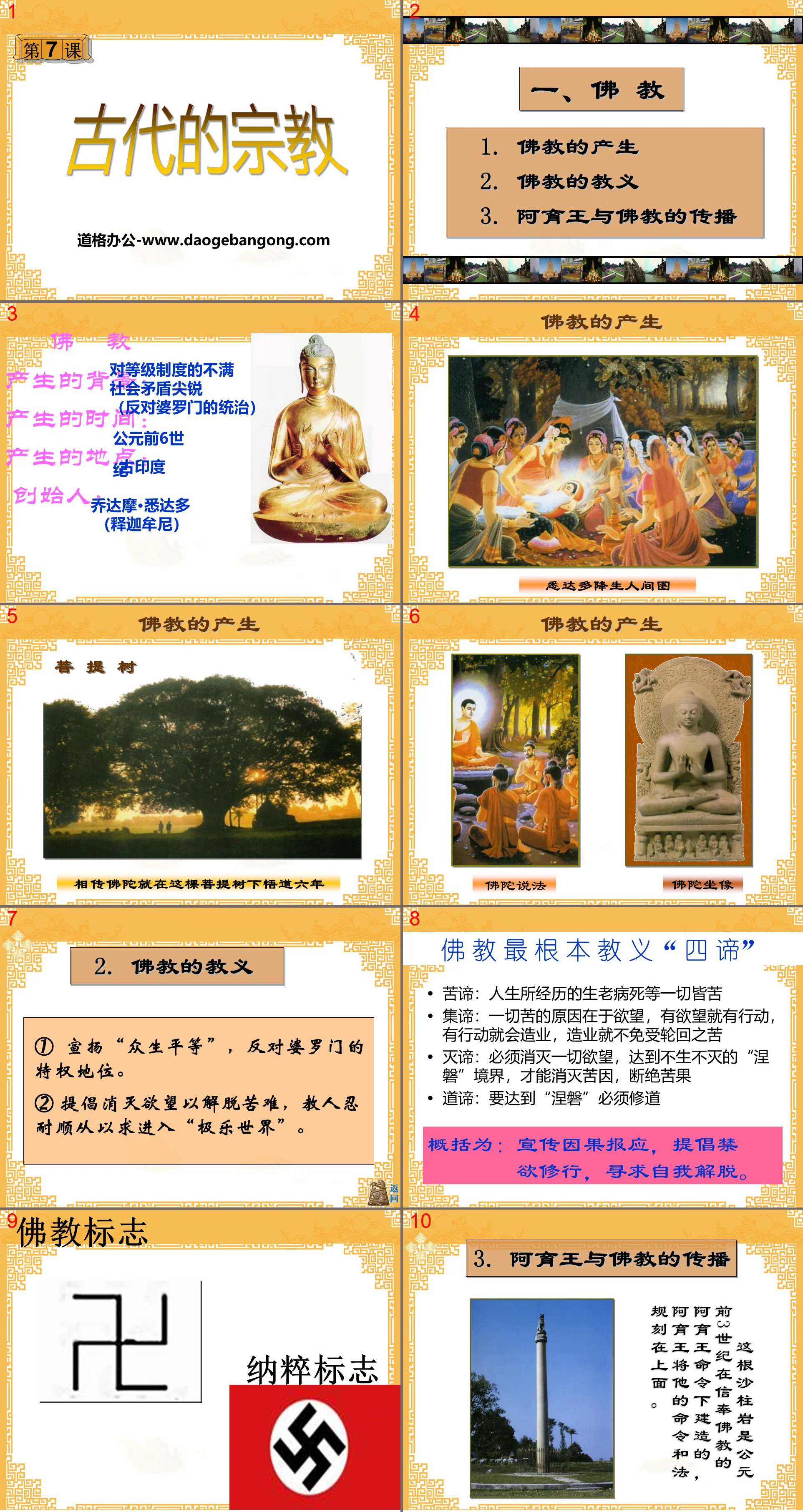 "Ancient Religion" Ancient Eastern and Western Civilizations and Their Exchanges PPT Courseware 2