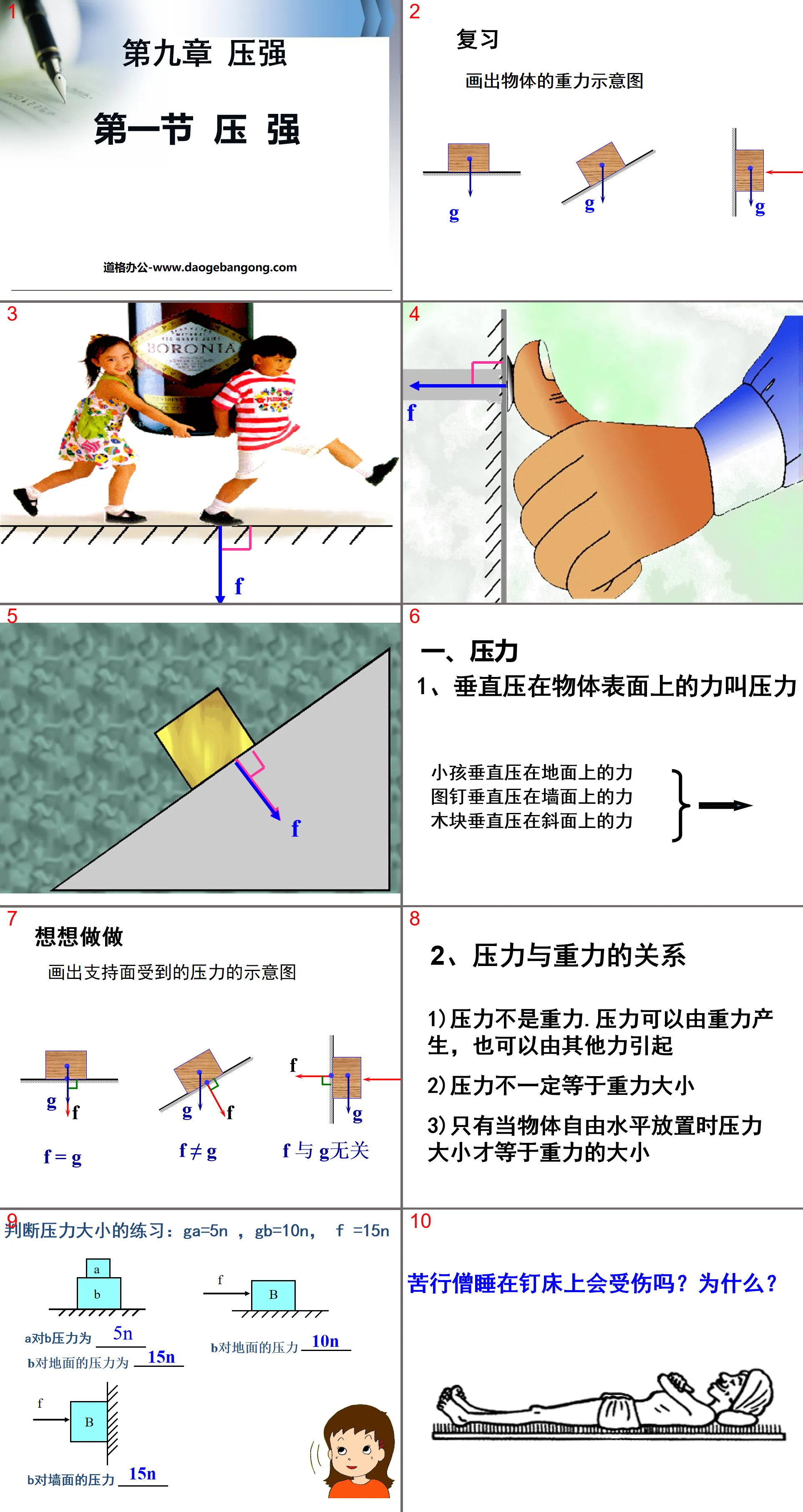 "Pressure" PPT courseware 5