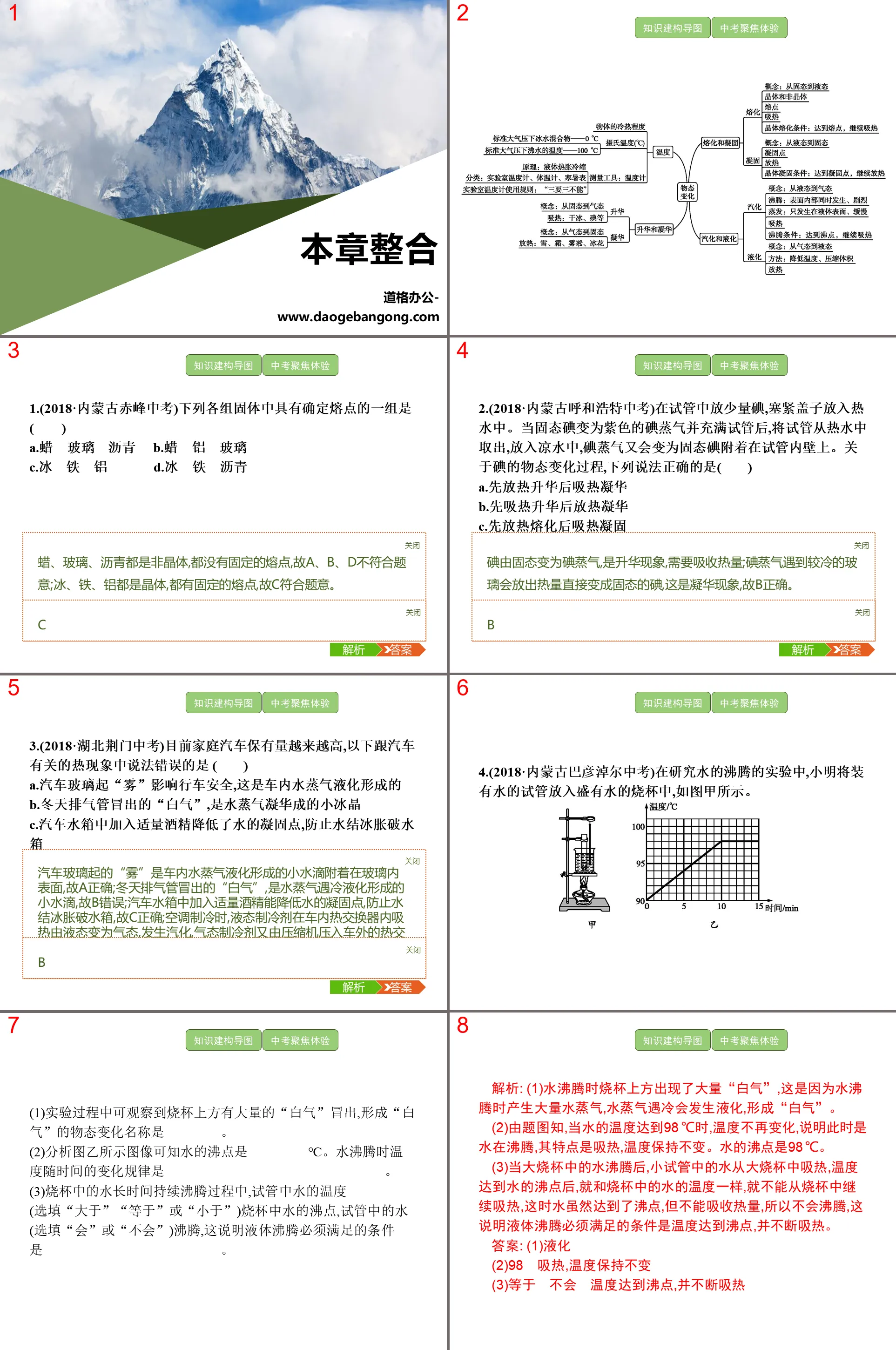 《本章整合》物态变化PPT
