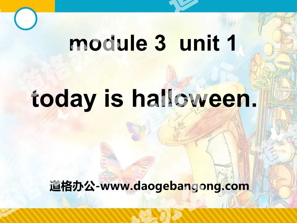 "Today is Halloween" PPT courseware 6