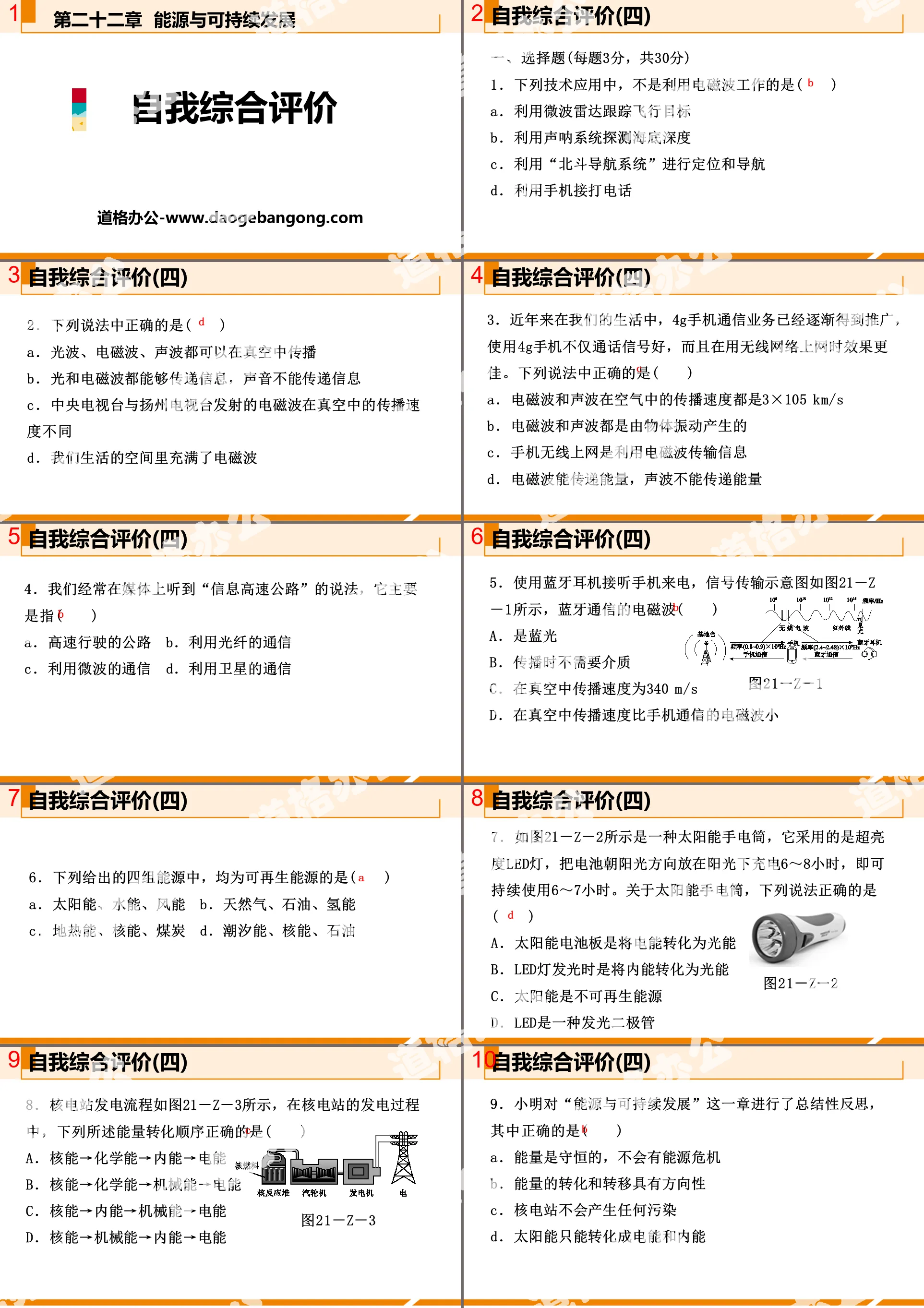 《自我綜合評估》能源與永續發展PPT