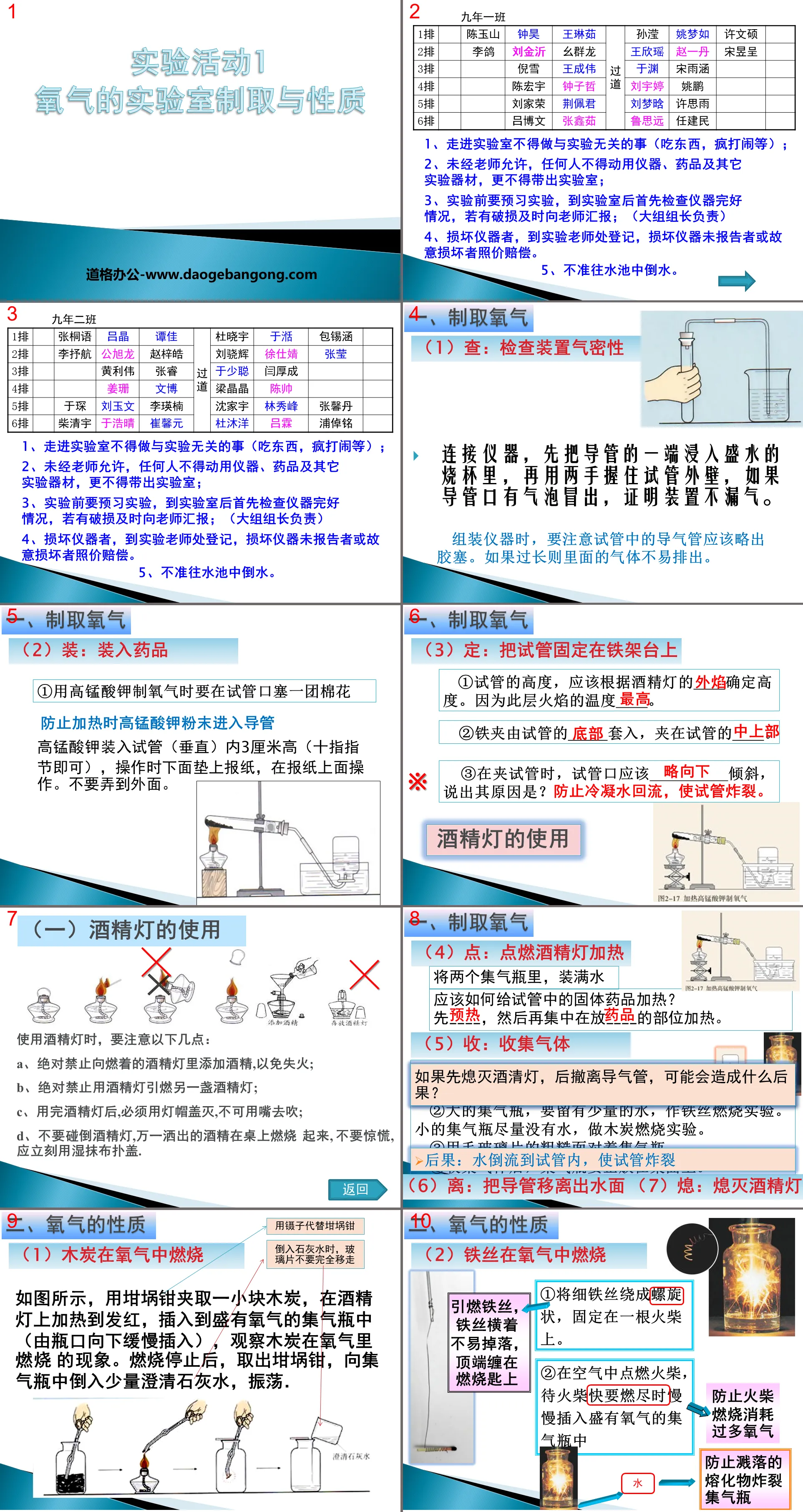 《氧氣的實驗室制取與性質》我們周圍的空氣PPT課程3