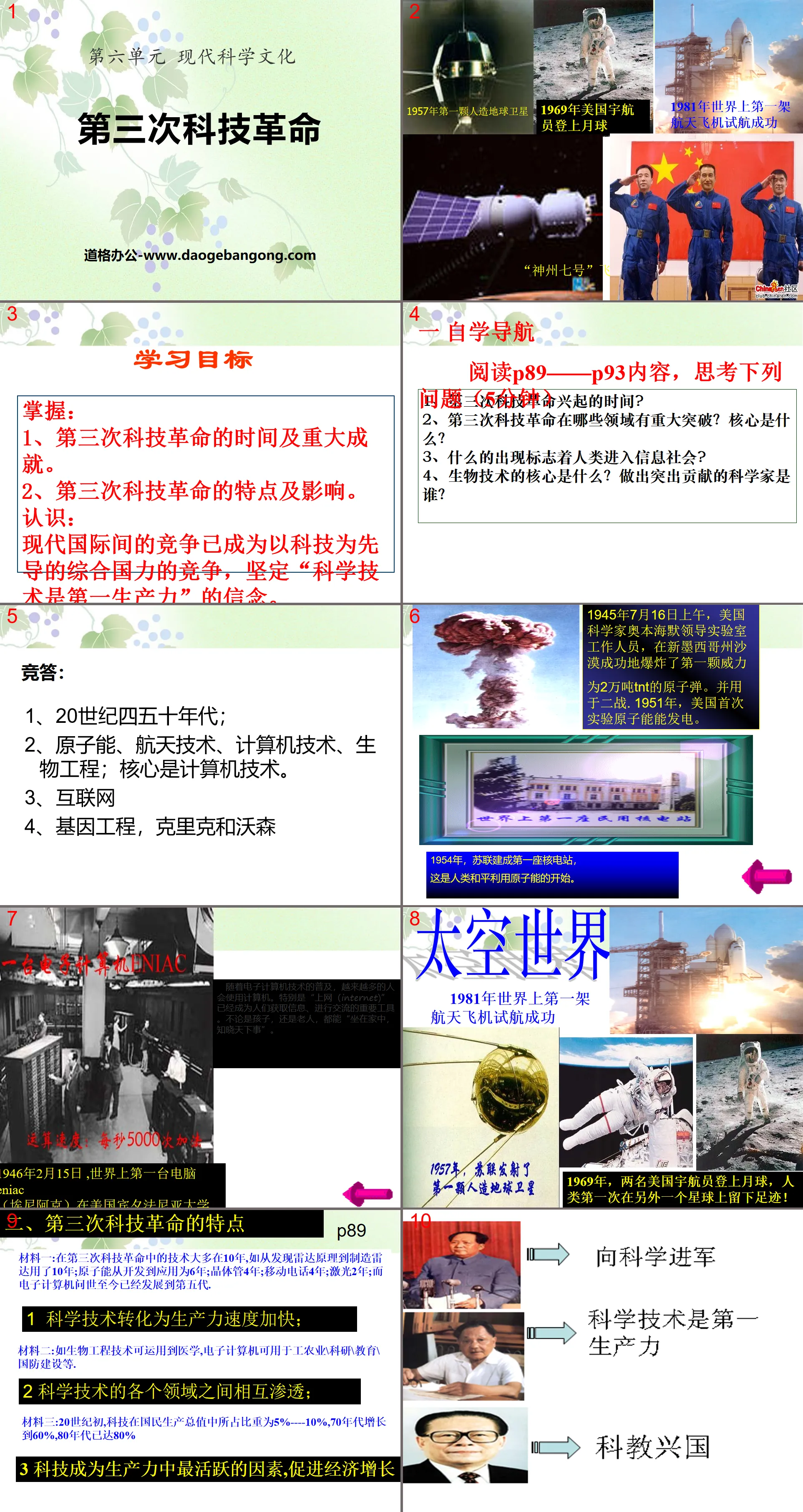 《第三次科技革命》現代科學文化PPT課件2