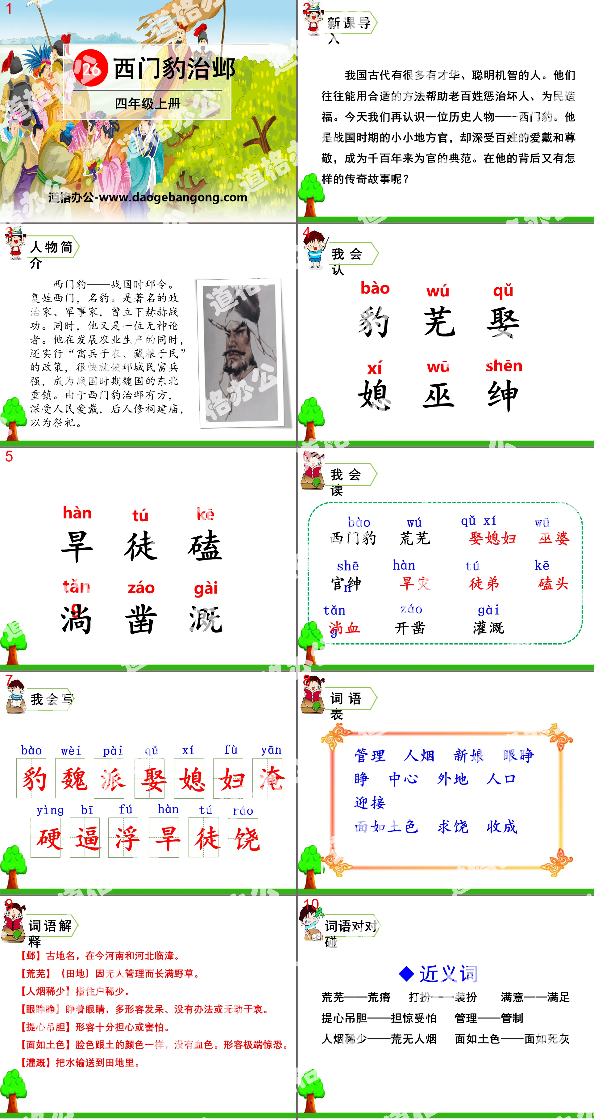 《西門豹治​​鄒》PPT