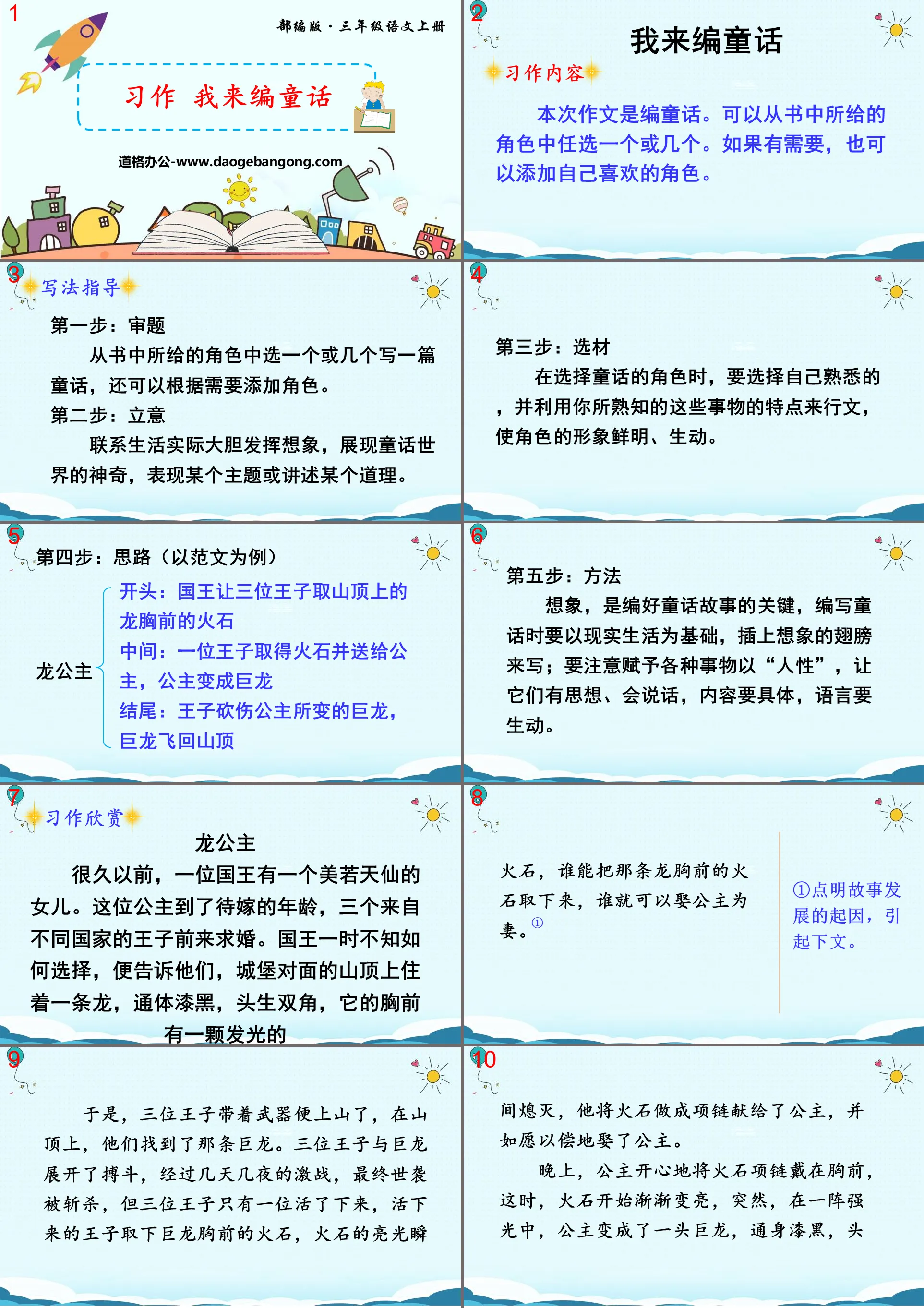 《习作：我来编童话》PPT免费课件