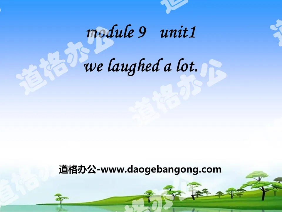 《We laughed a lot》PPT课件2
