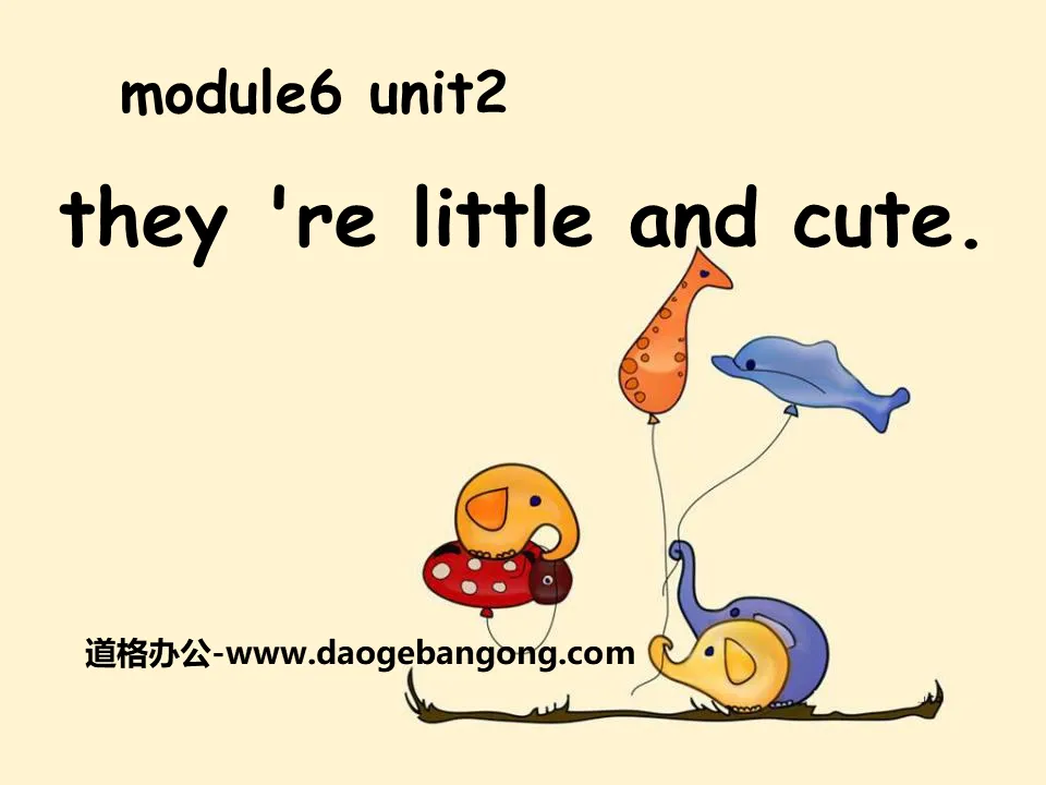 "They’re little and cute" PPT courseware