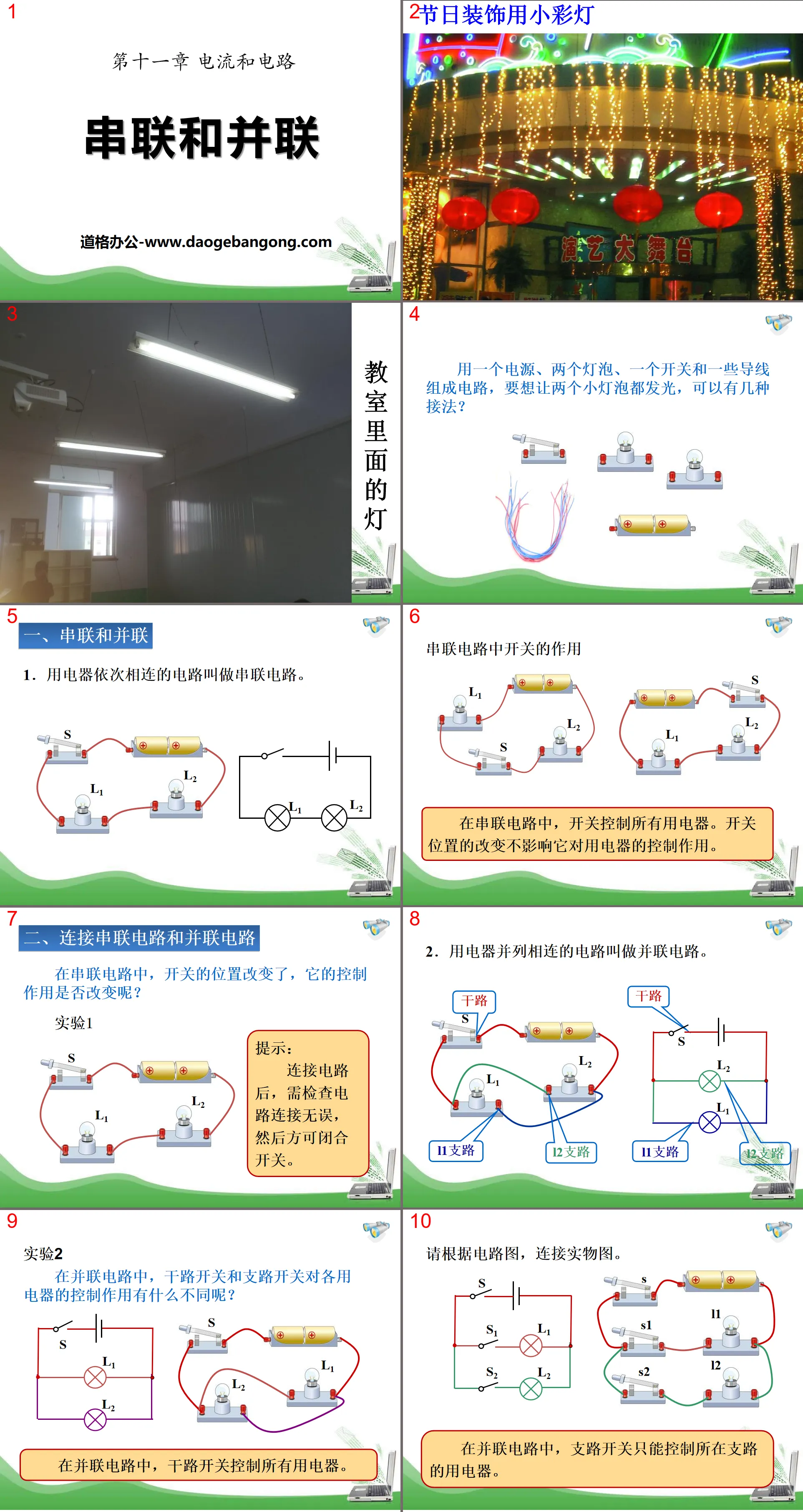 《串联和并联》电流和电路PPT课件6
