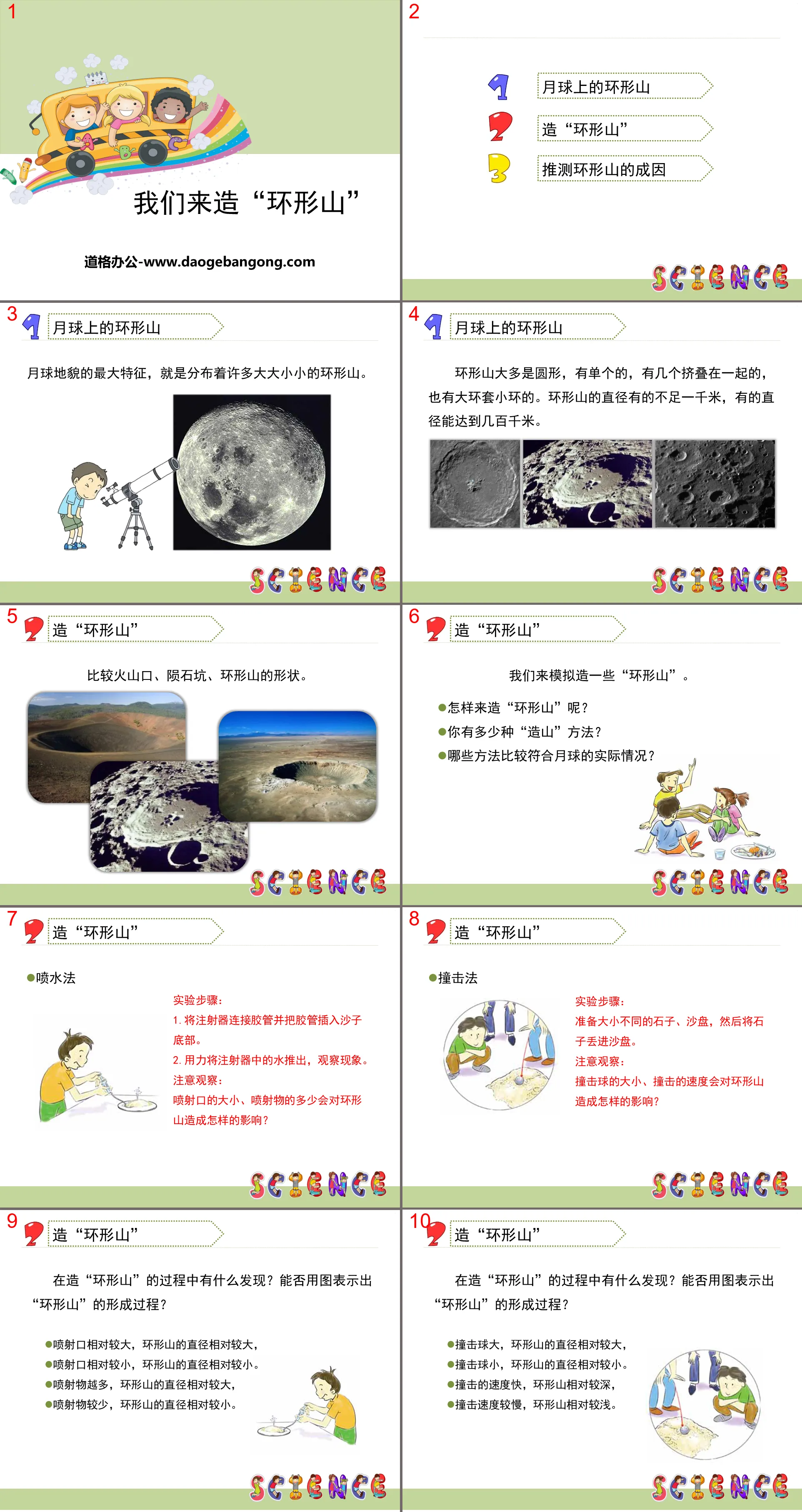 《我們來造「環形山」》宇宙PPT教學課件