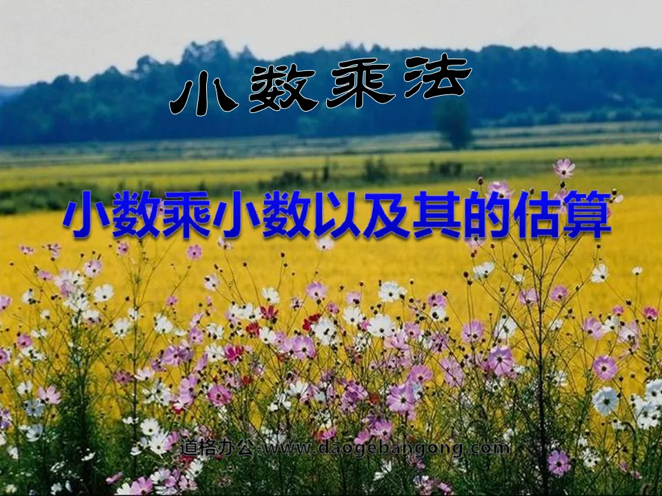 《小數乘小數及其的估算》小數乘法PPT課程2