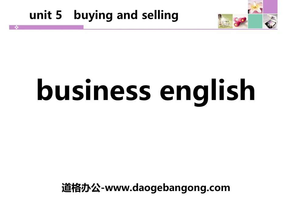 "Business English" Buying and Selling PPT download