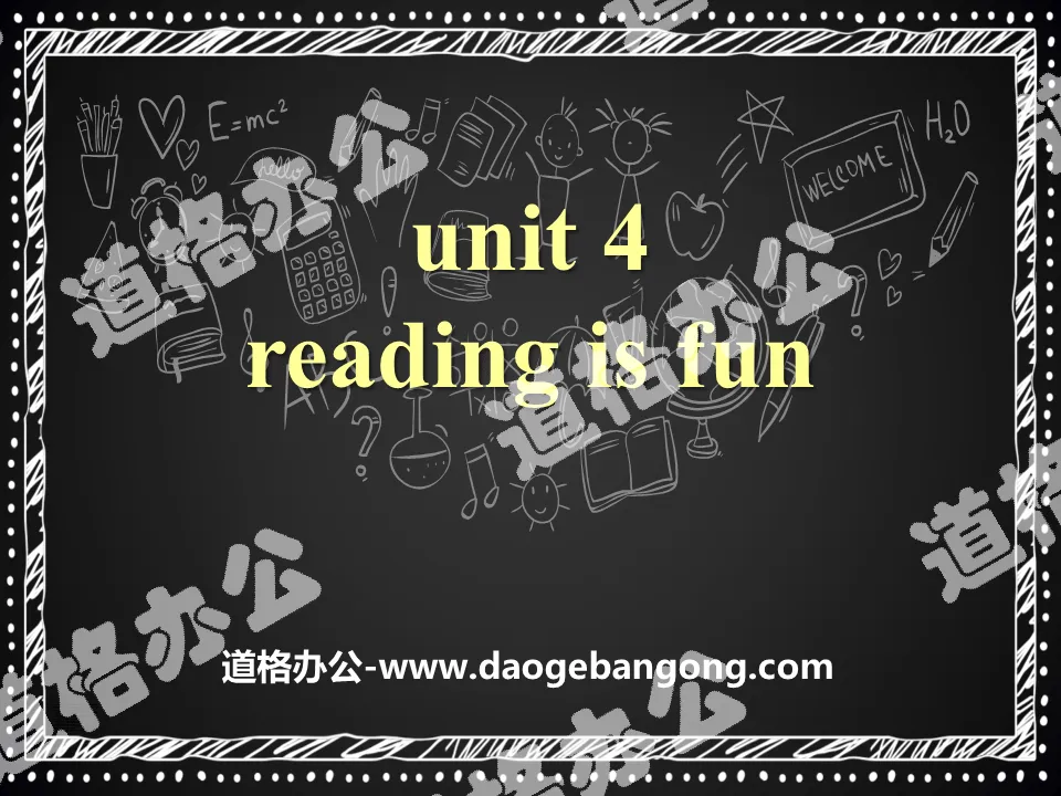 《Reading is fun》PPT
