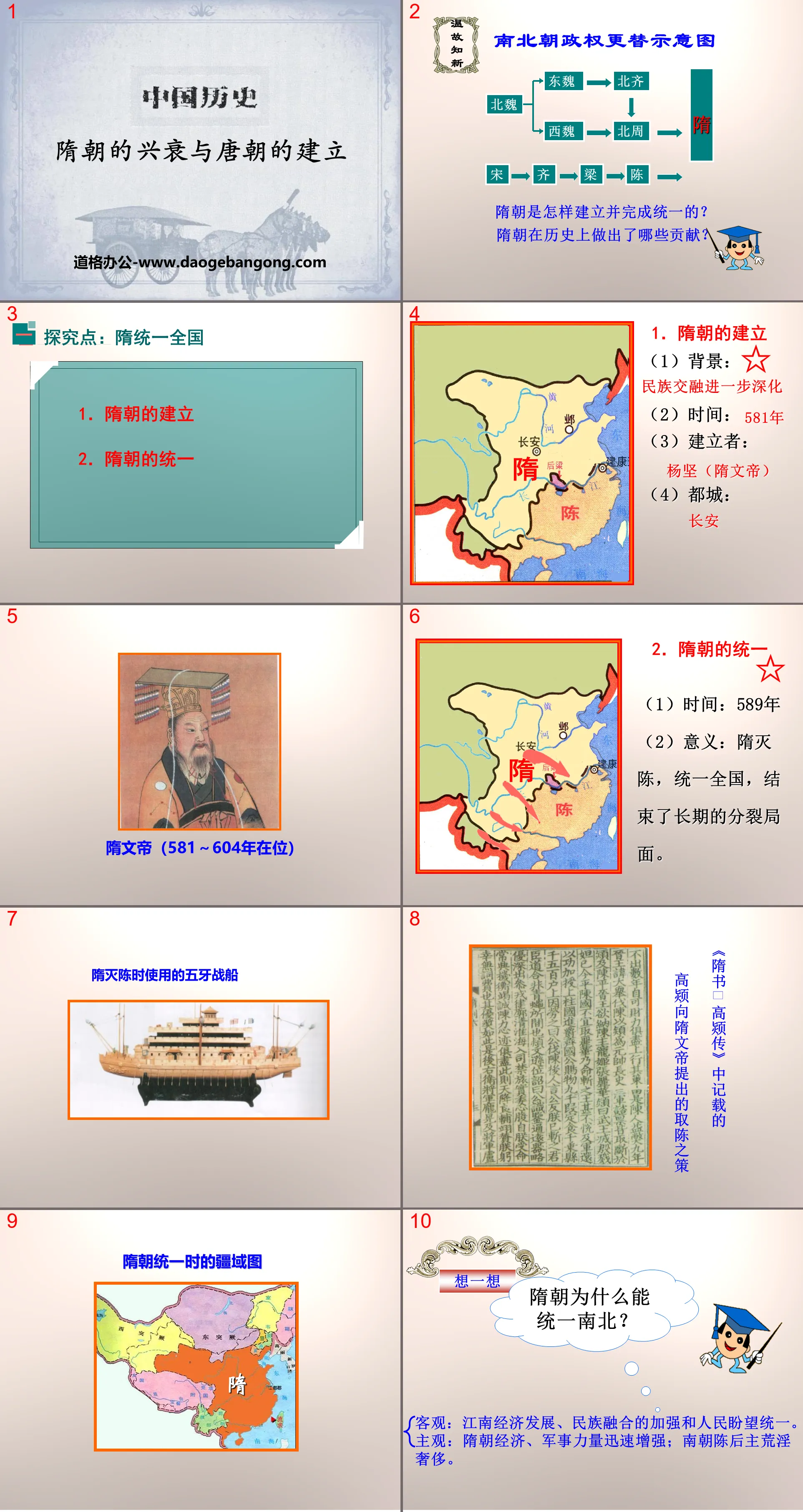 《隋朝的兴衰与唐朝的建立》开放与革新的隋唐时代PPT课件2
