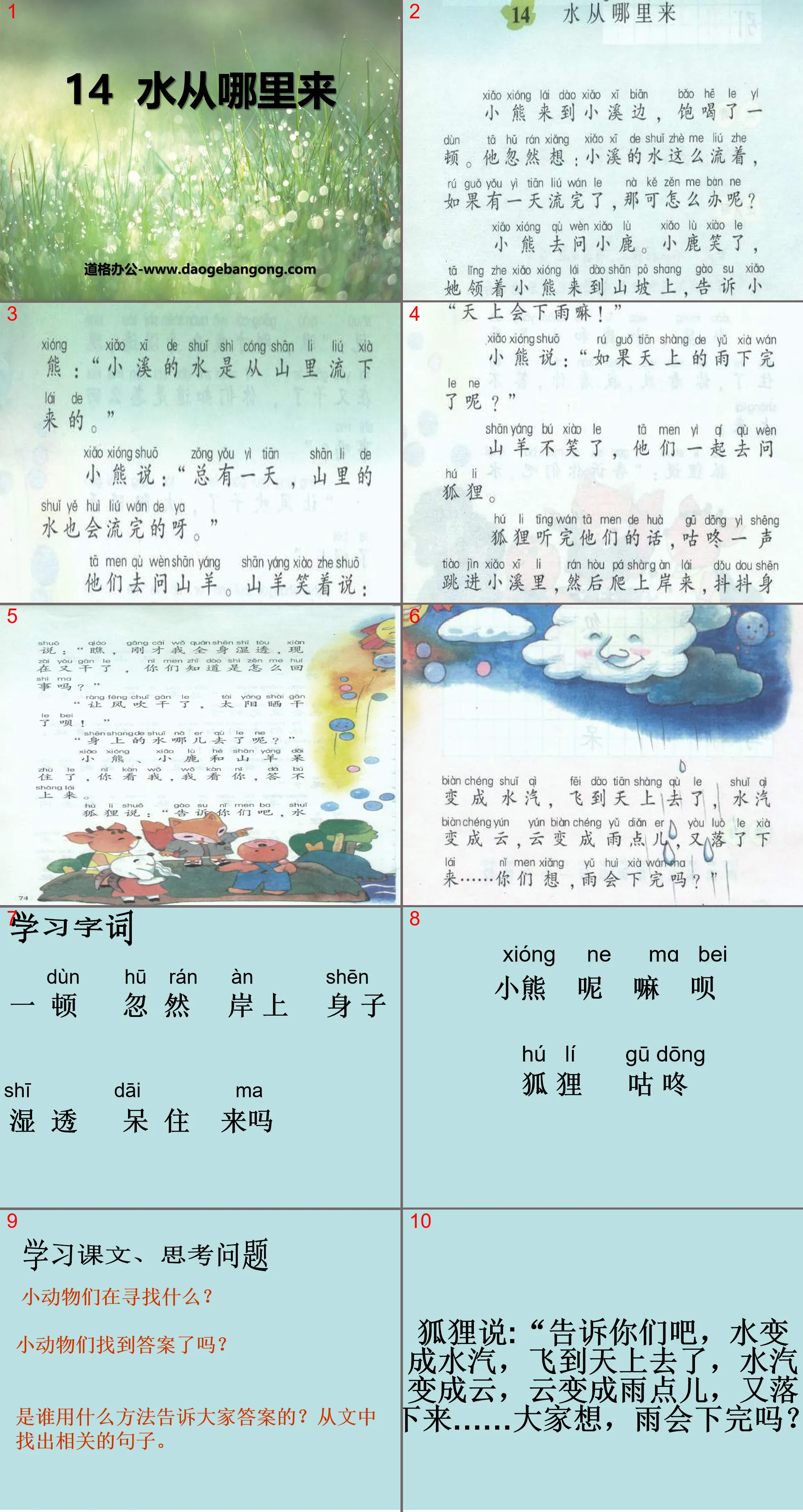 《水从哪里来》PPT课件
