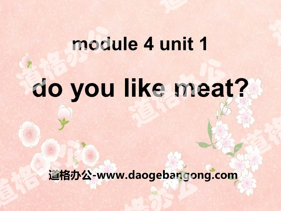 《Do you like meat?》PPT课件3
