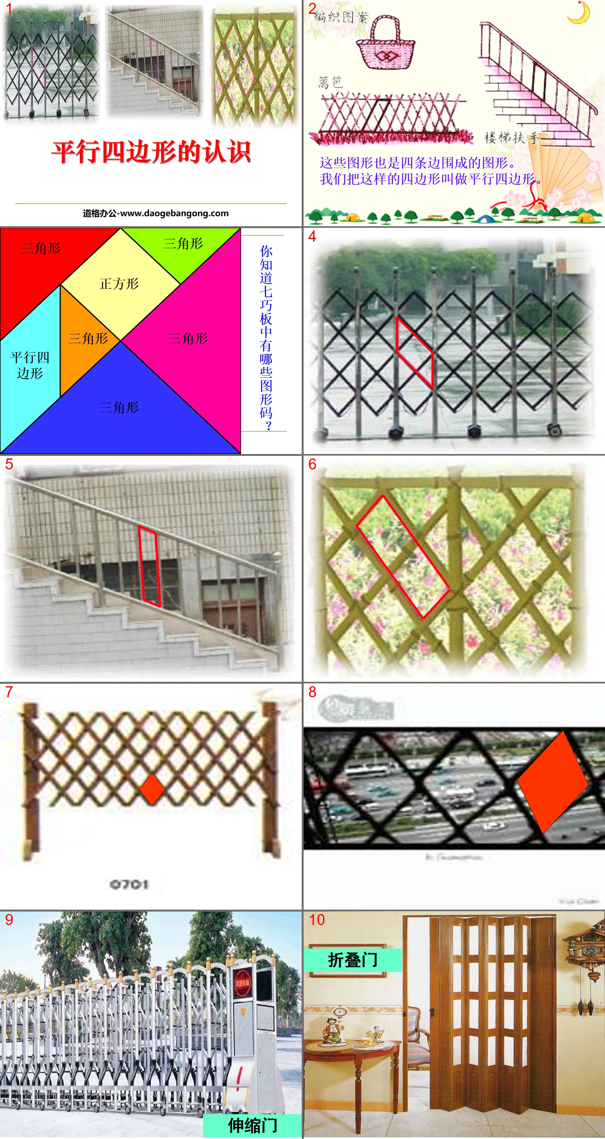 "Understanding of Parallelograms" Preliminary Understanding of Parallelograms PPT Courseware 2