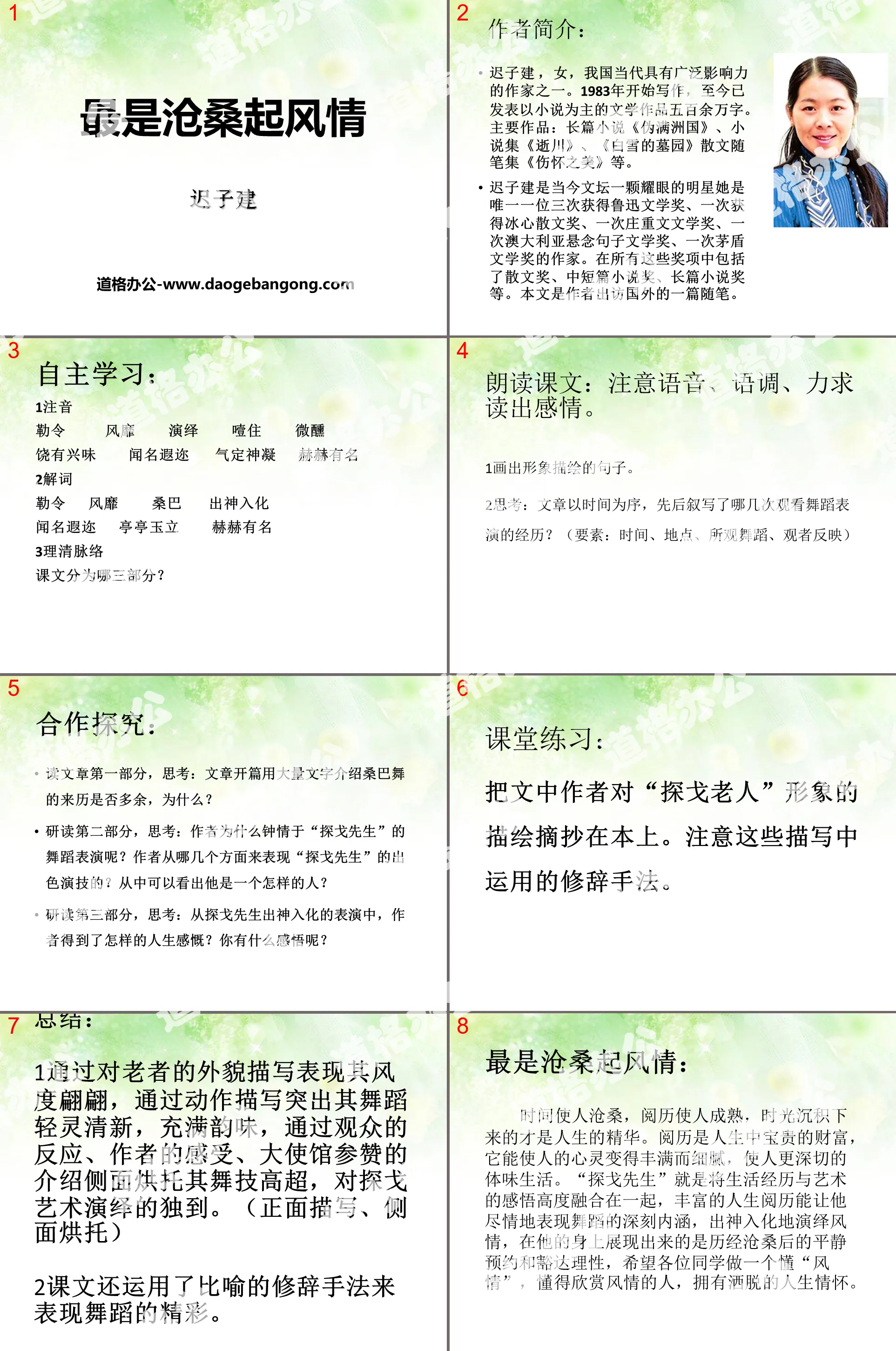 《最是沧桑起风情》PPT
