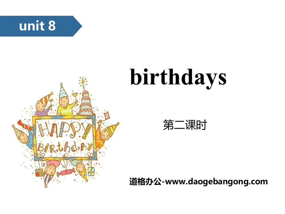 《Brithdays》PPT(第二课时)