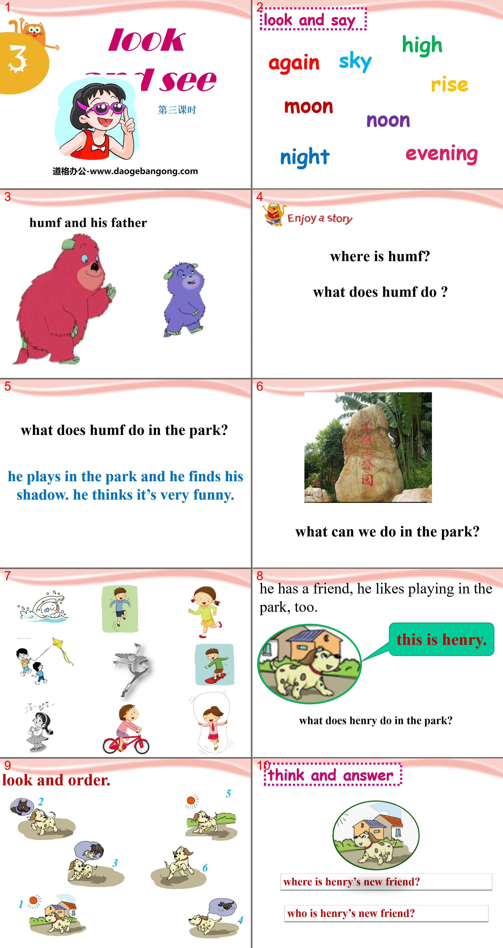 "Look and see" PPT download