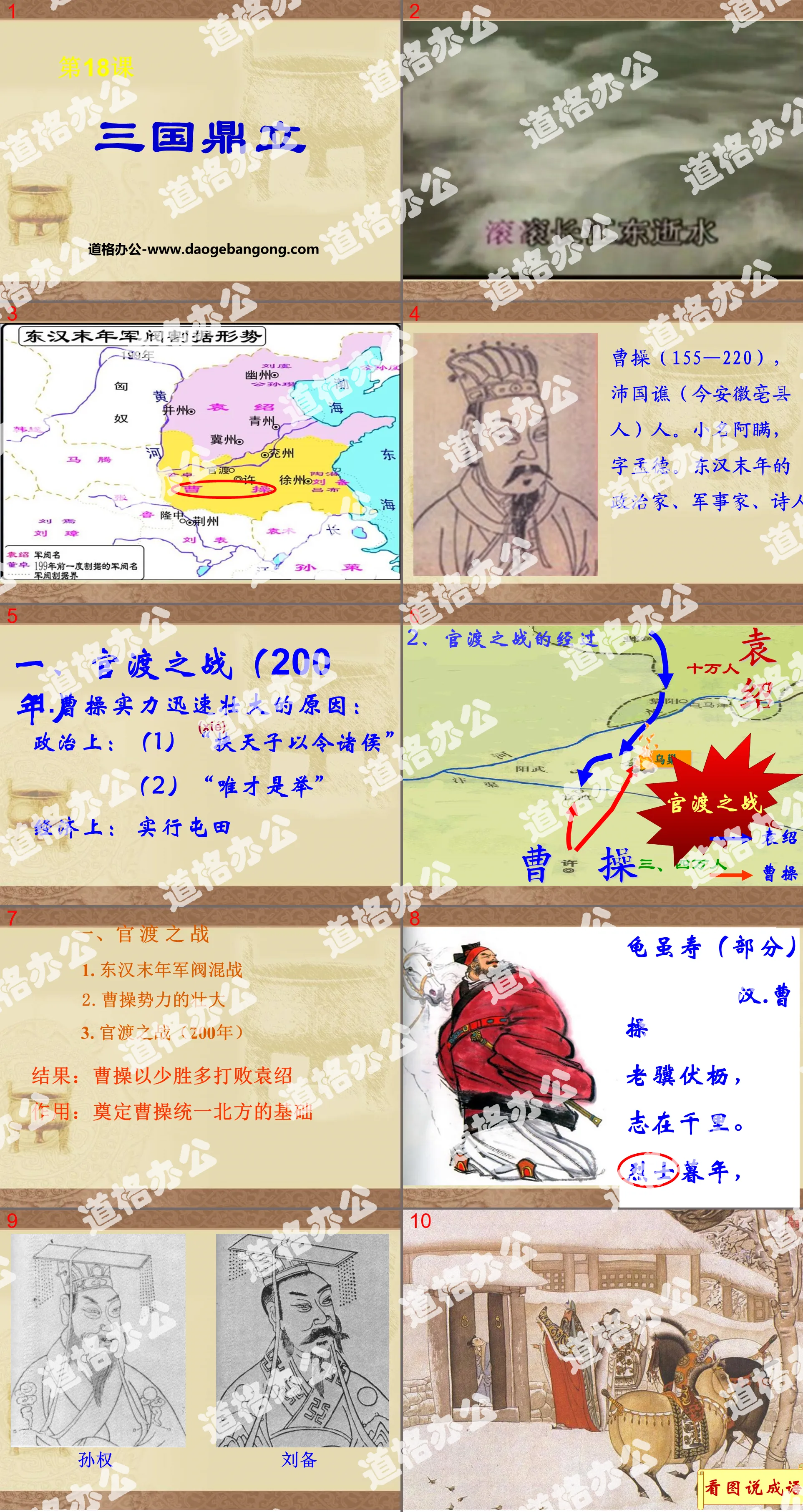 "Three Kingdoms" PPT download