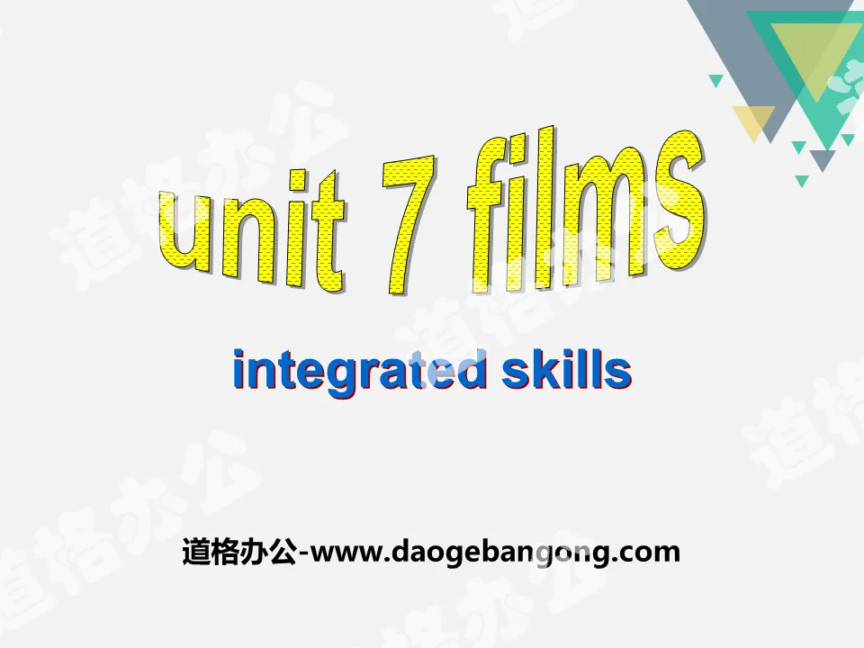 《Films》Integrated skillsPPT