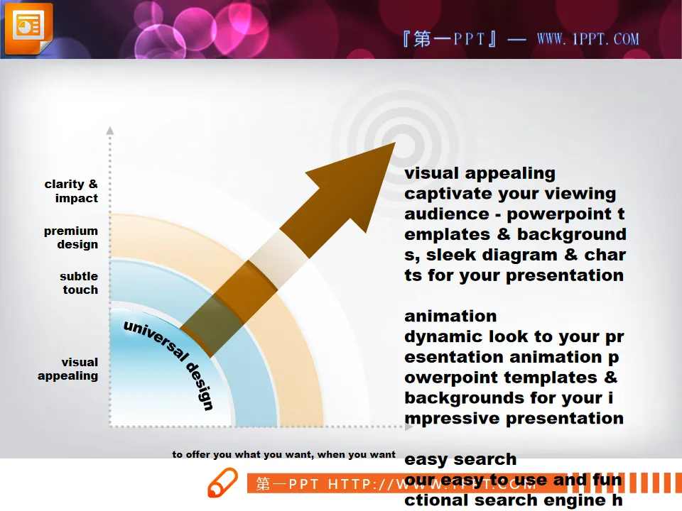 Hierarchical Diffusion Relationship PowerPoint Diagram with Arrows