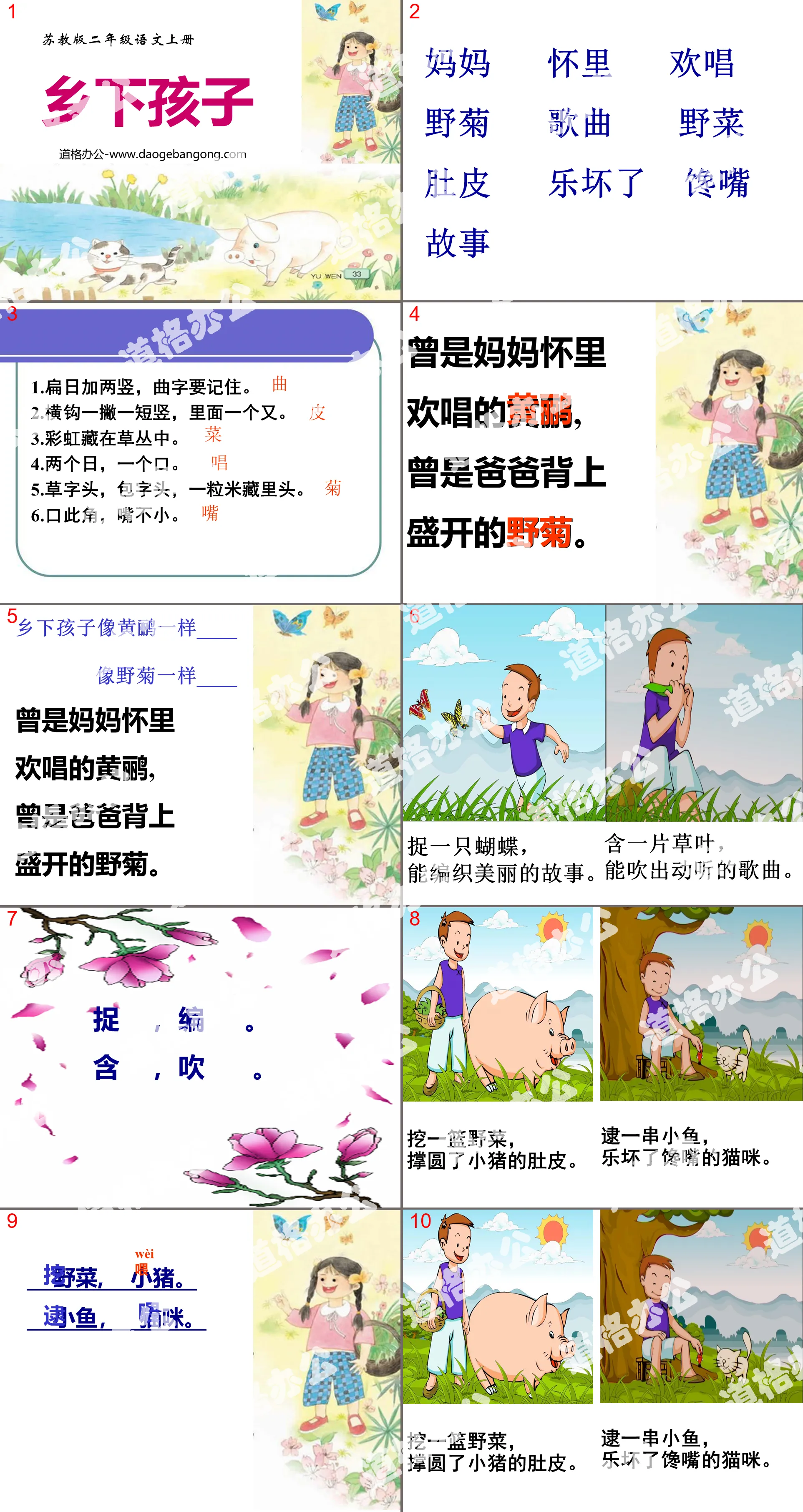 《乡下孩子》PPT课件2
